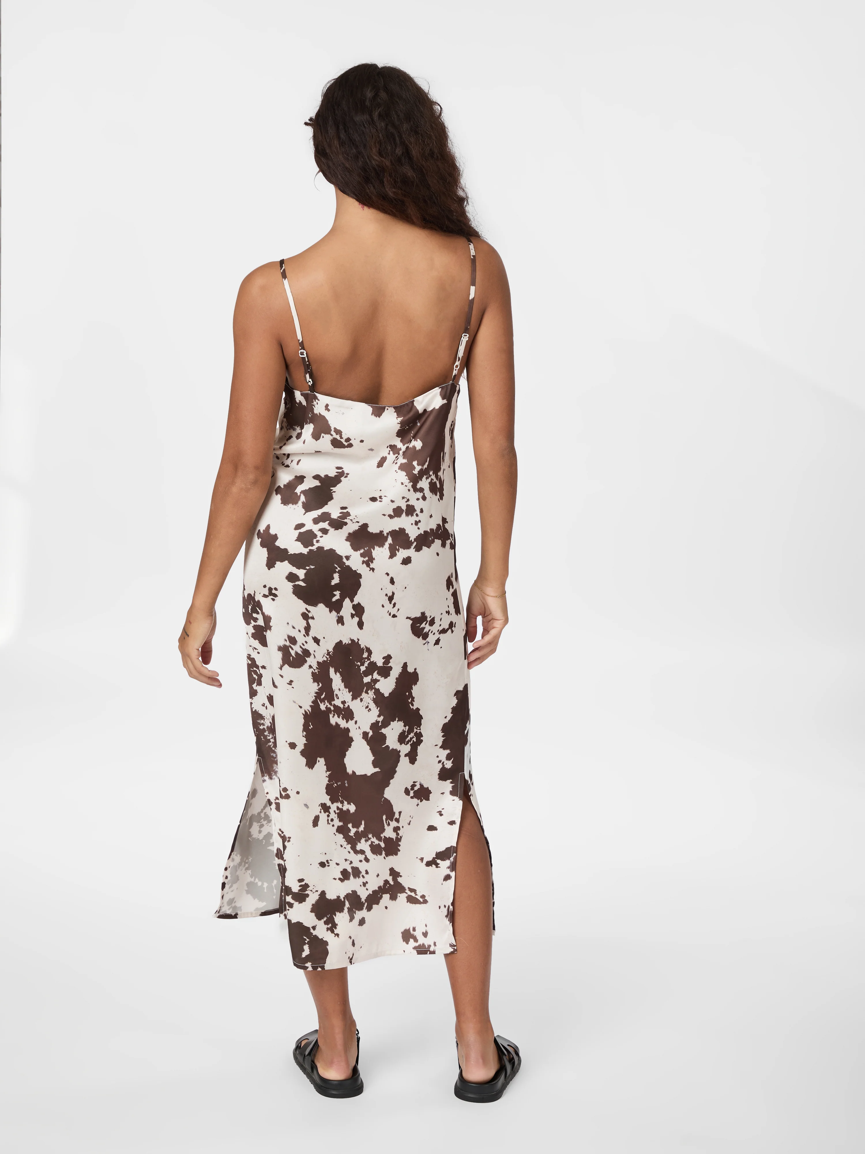 Kamran Cow Print kjole - brun - Image 3