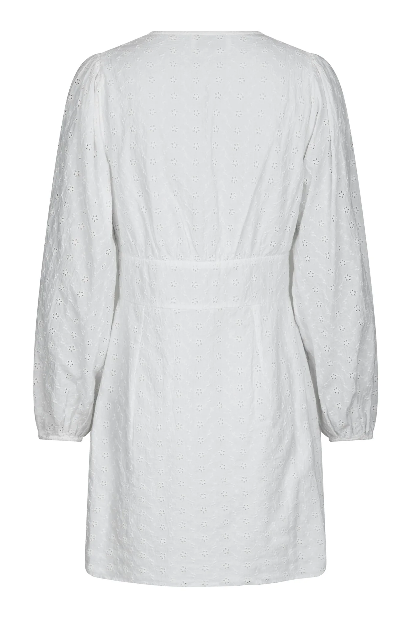 Mabel Embroidery kjole - hvid - Image 4