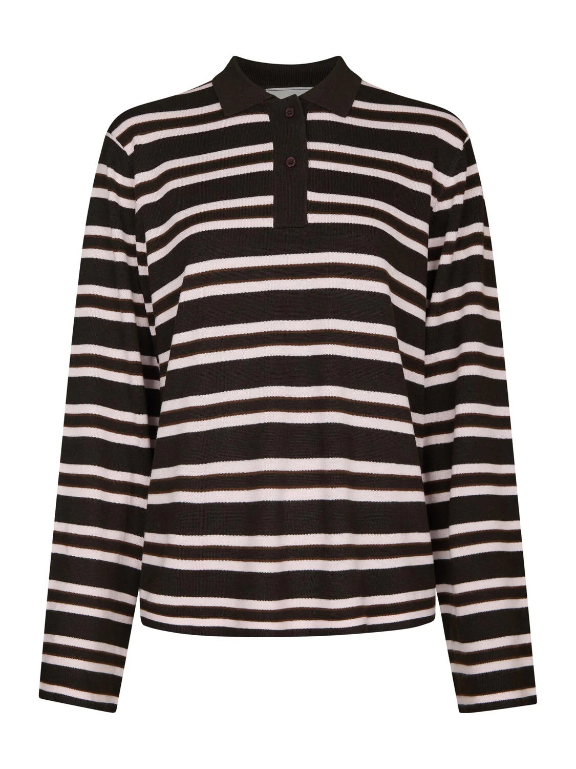 Mala strikker polotrøje - Dark Brown - Image 2