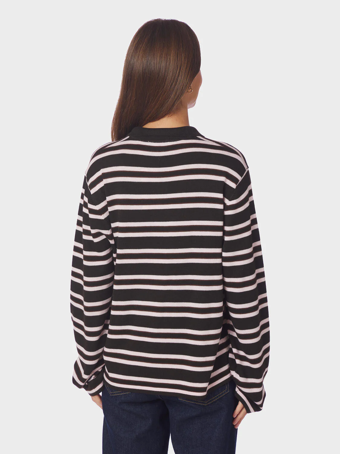 Mala strikker polotrøje - Dark Brown - Image 3