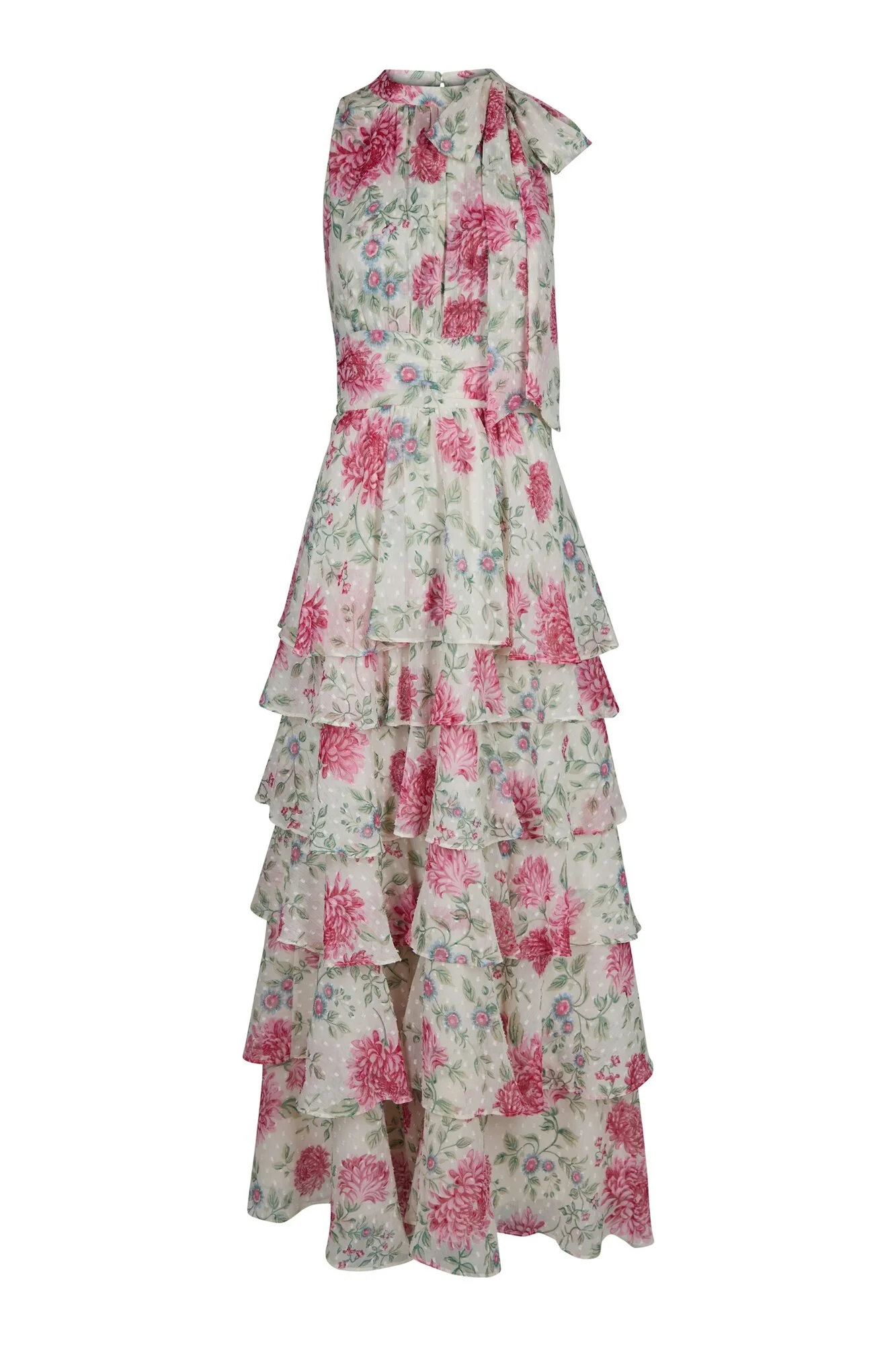 Marli Big Flower kjole - creme - Image 2