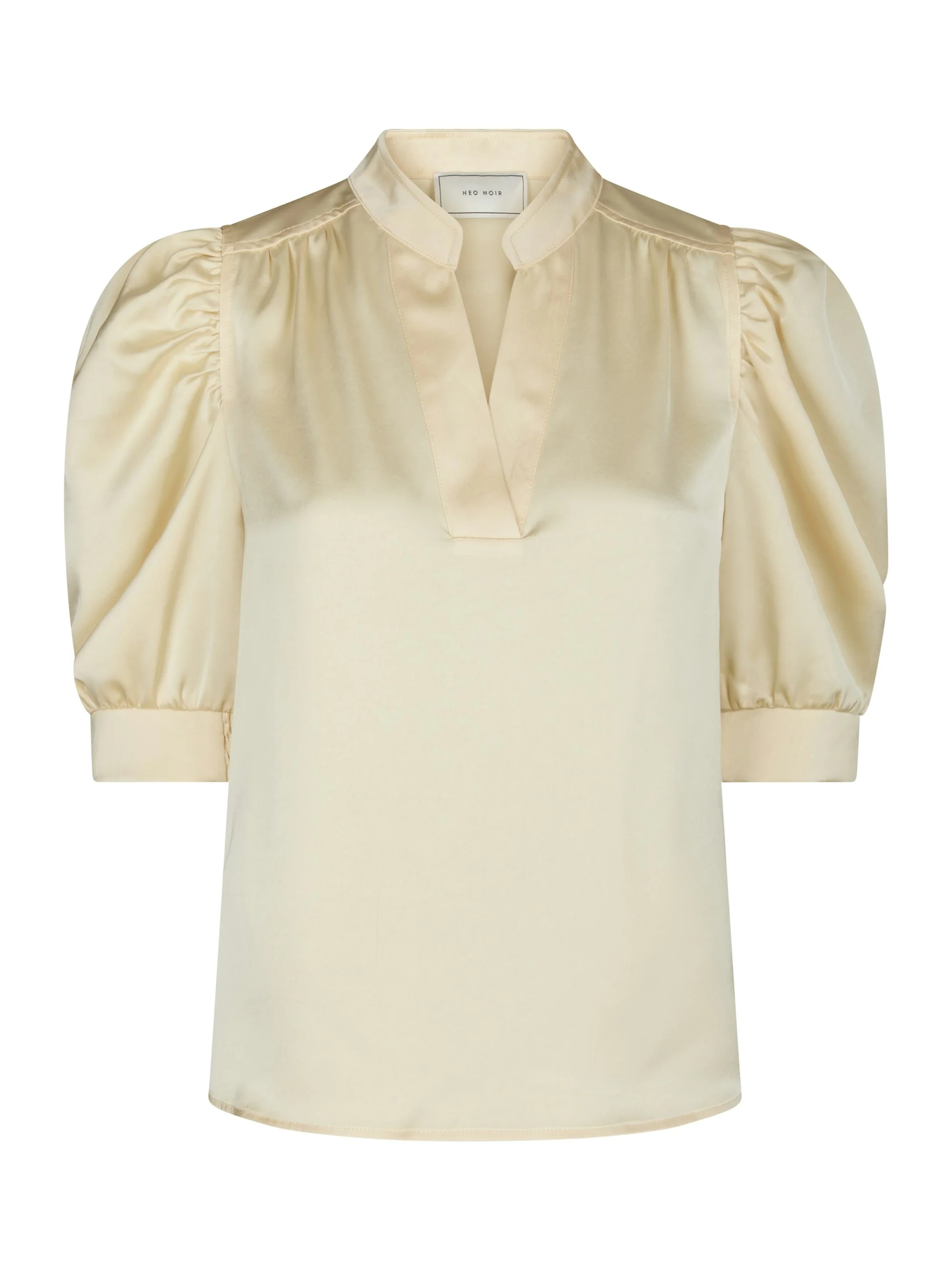 Roella Heavy Sateen bluse - lysegul - Image 2