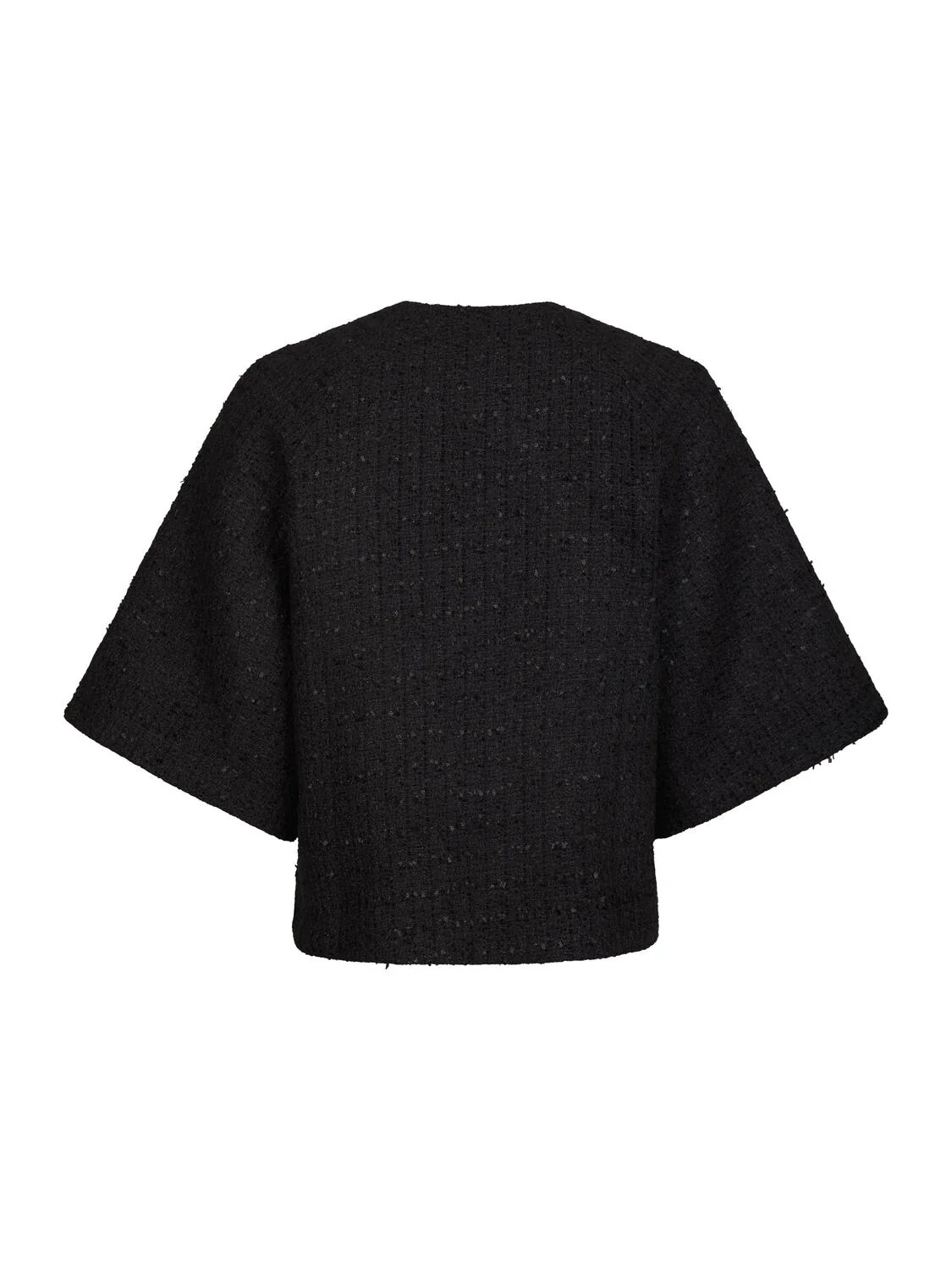 Rosella Boucle Mini jakke - sort - Image 6