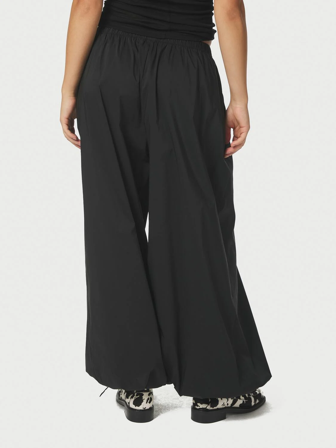 Roxane Balloon Poplin bukser - sort - Image 4
