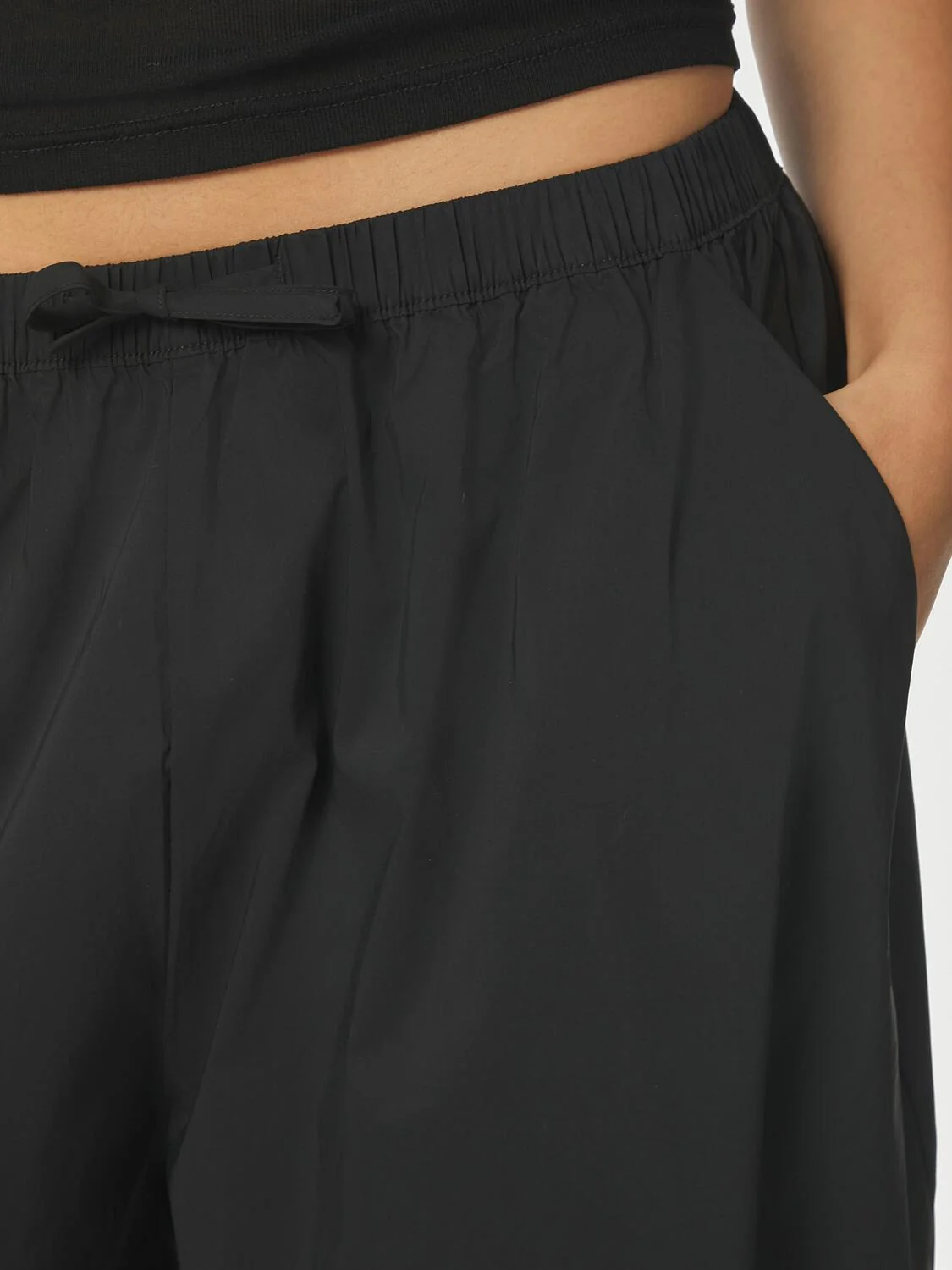 Roxane Balloon Poplin bukser - sort - Image 6