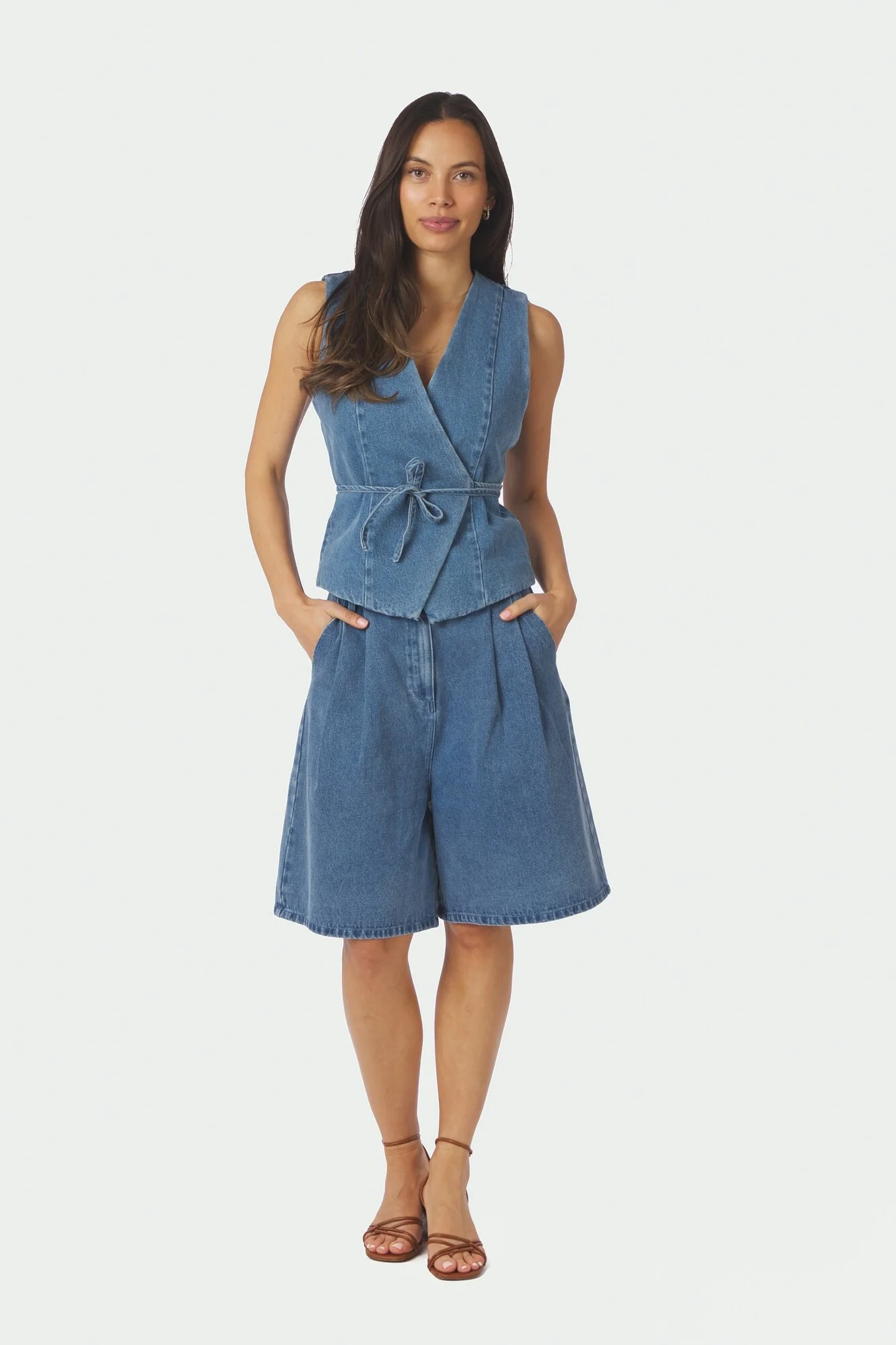 Samara Denim vest - blå - Image 6