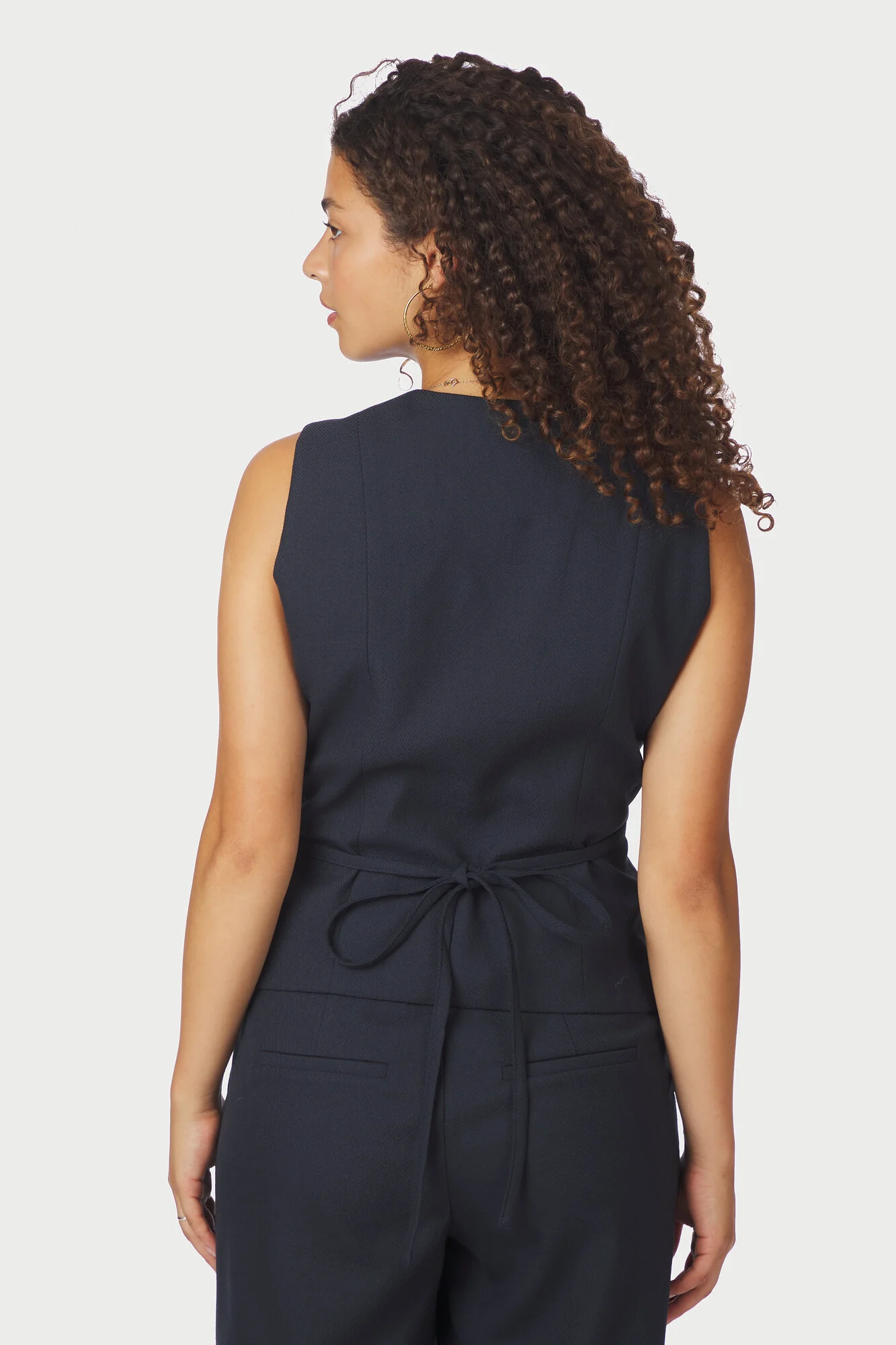 Samara Melange vest - mørkeblå - Image 3