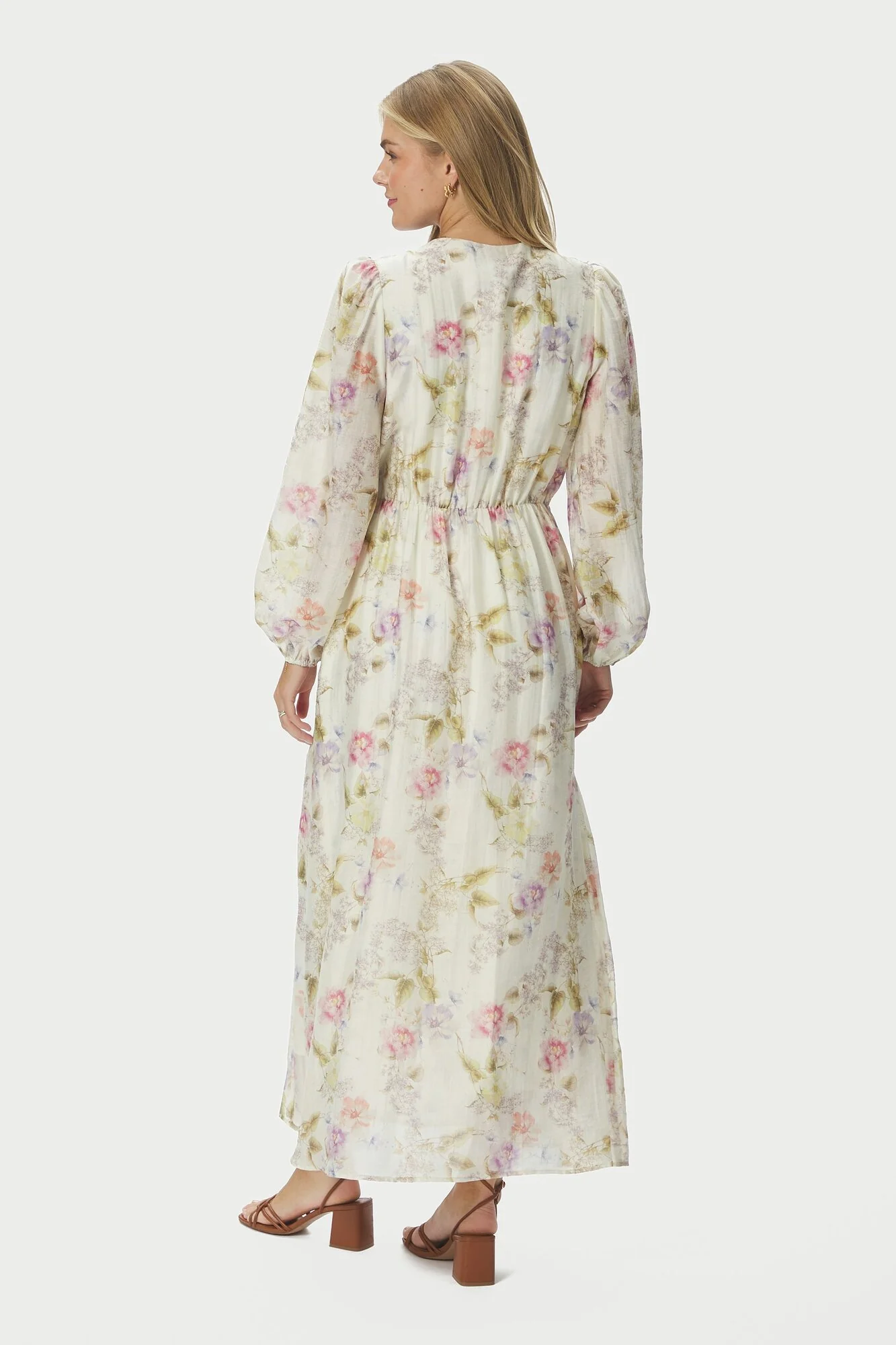 Silfi Vintage Flower kjole - Off White - Image 3