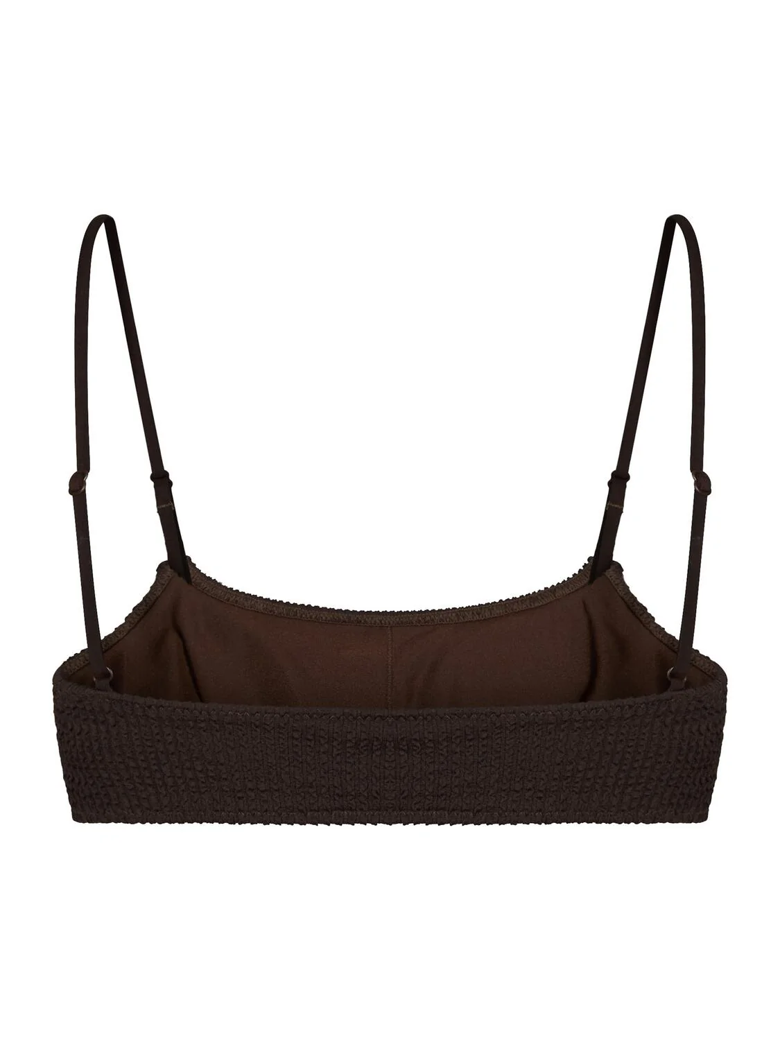 Skin Sand Crepe bikinitop - mørkebrun - Image 4