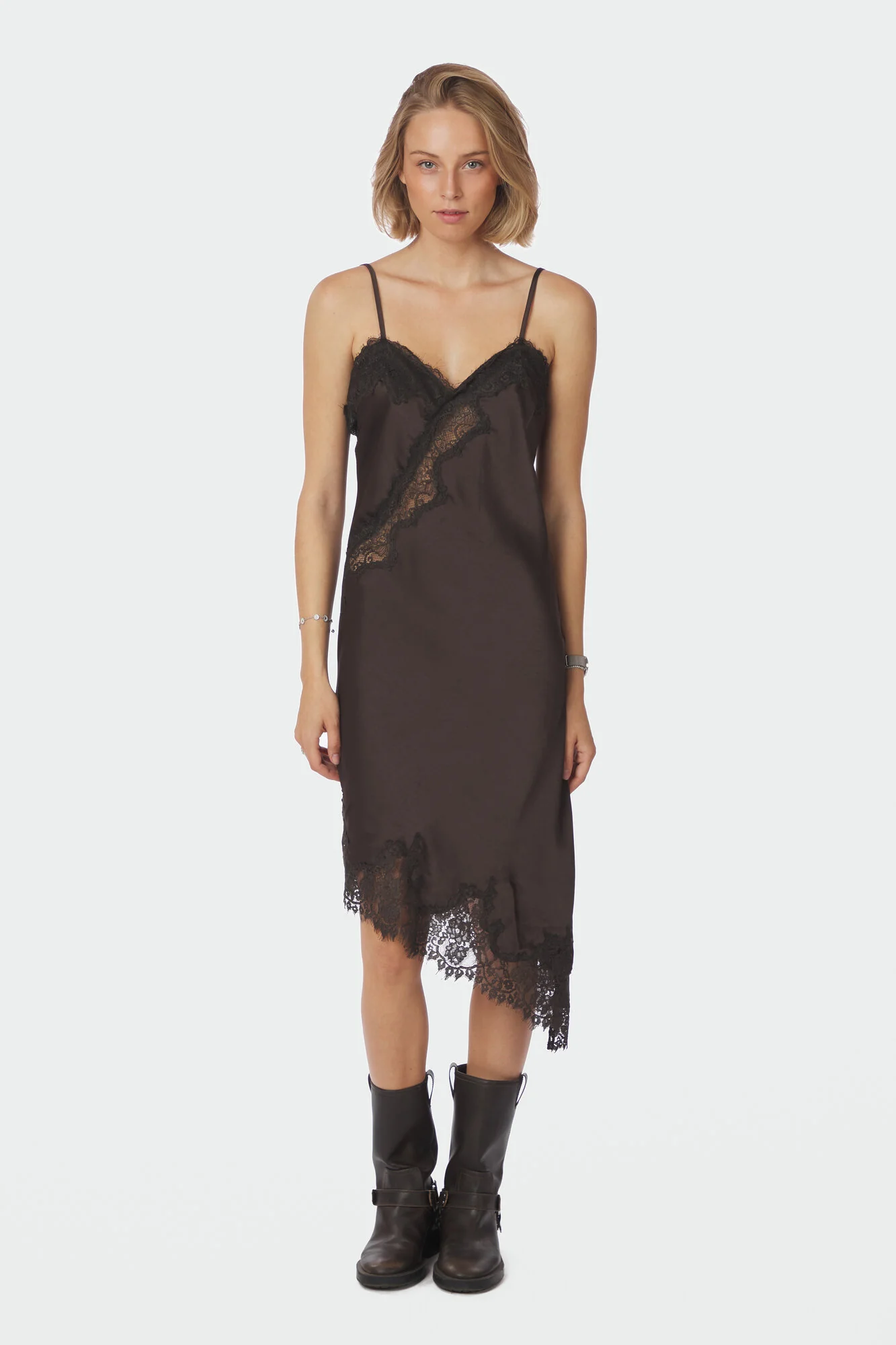 Sorelle Lace kjole - mørkebrun