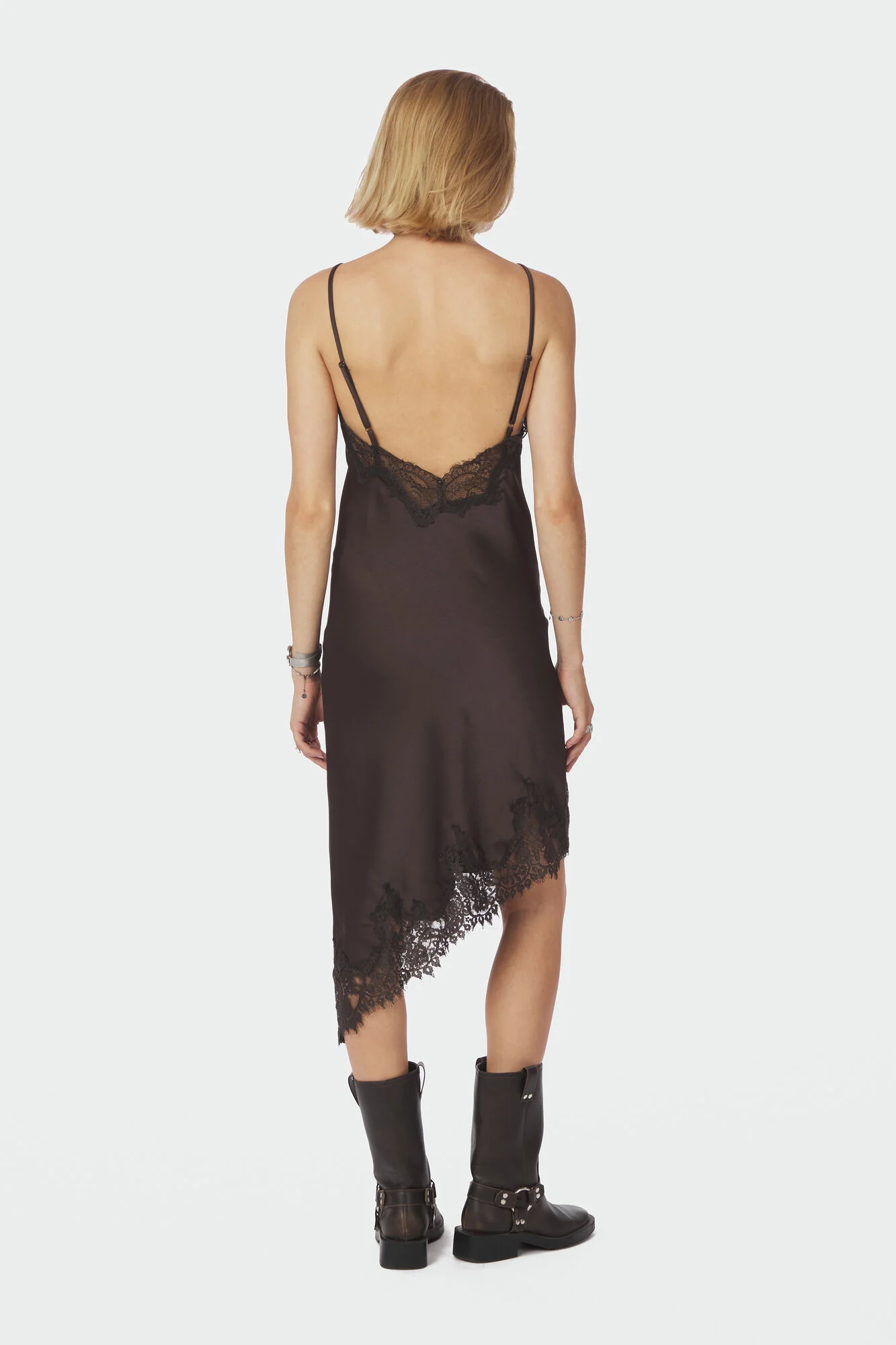 Sorelle Lace kjole - mørkebrun - Image 3