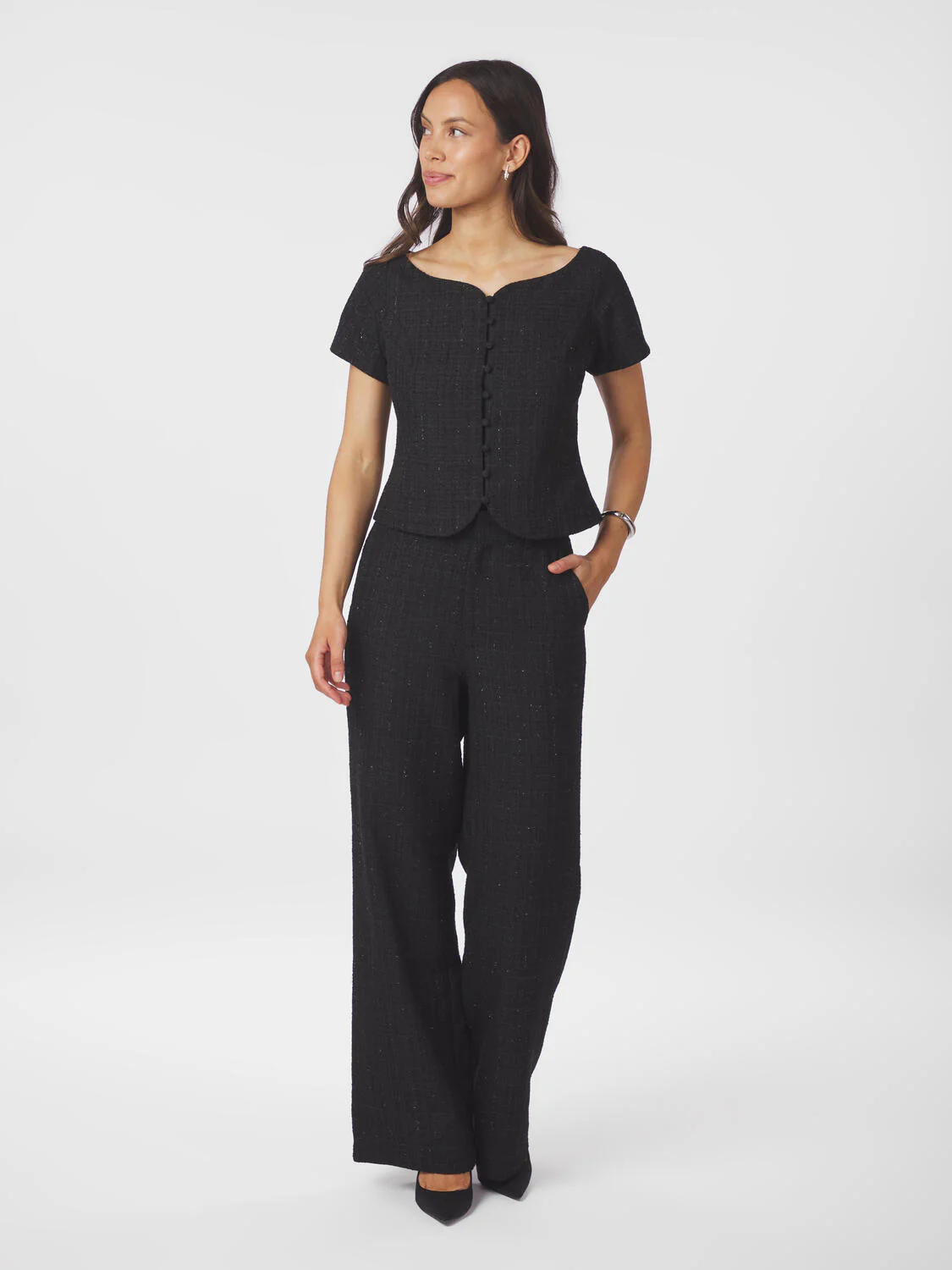 Tango Boucle top - sort - Image 3