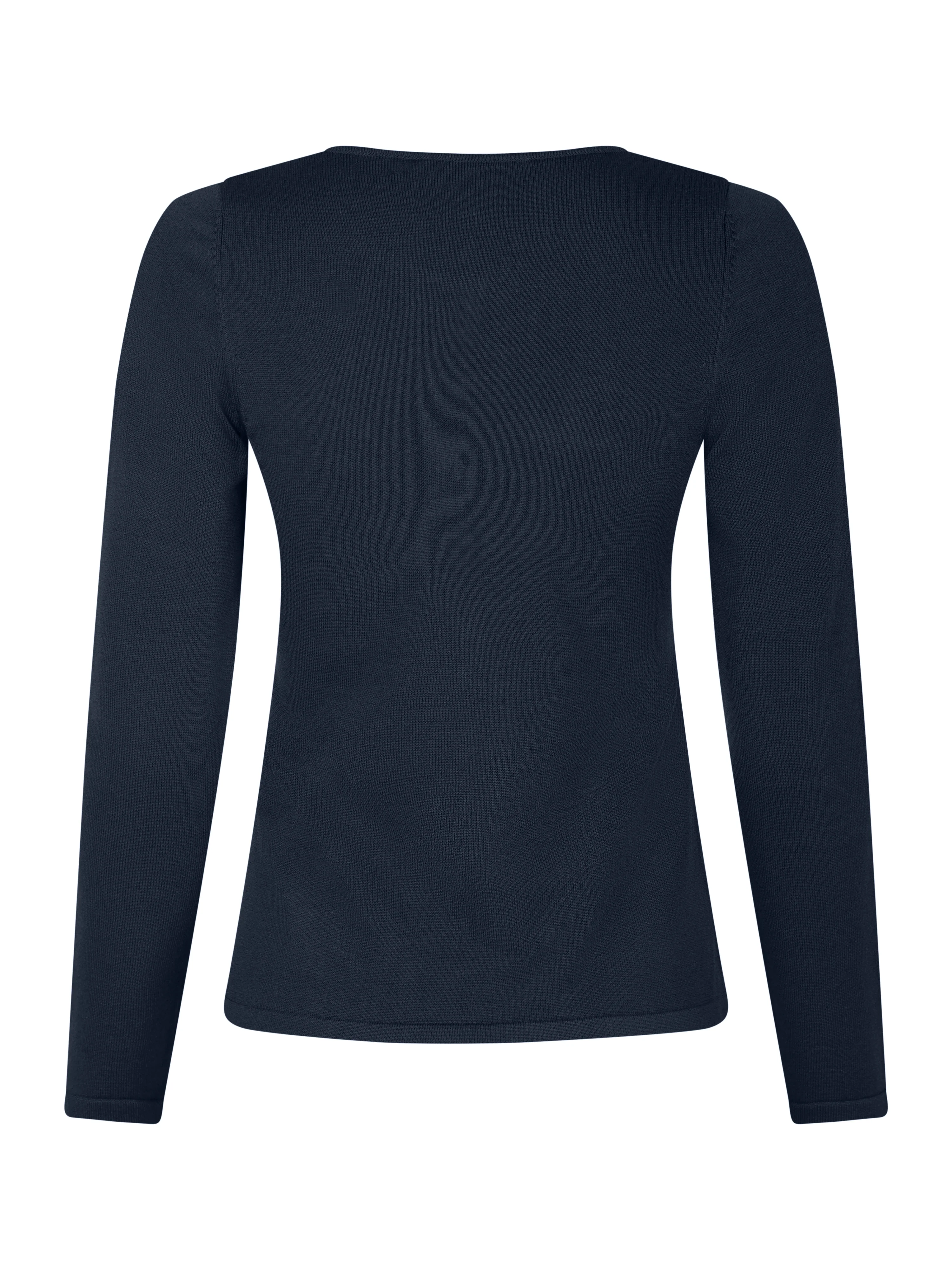 Teller strik bluse - Dark Navy - Image 2