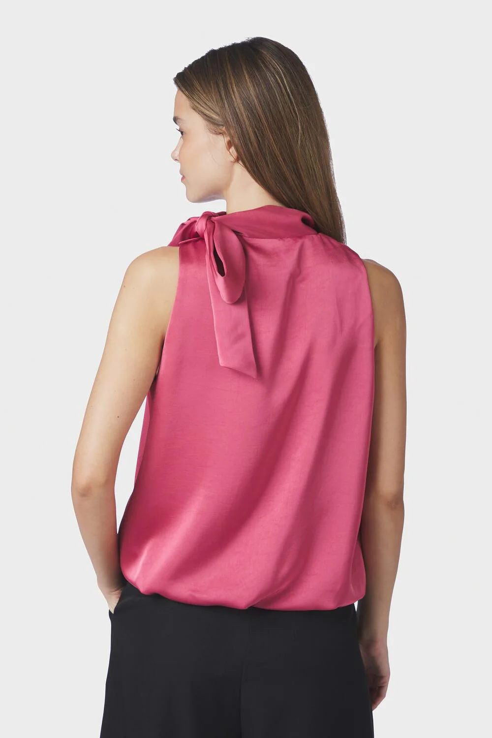 Veda Heavy Sateen top - Cherry Pink - Image 3