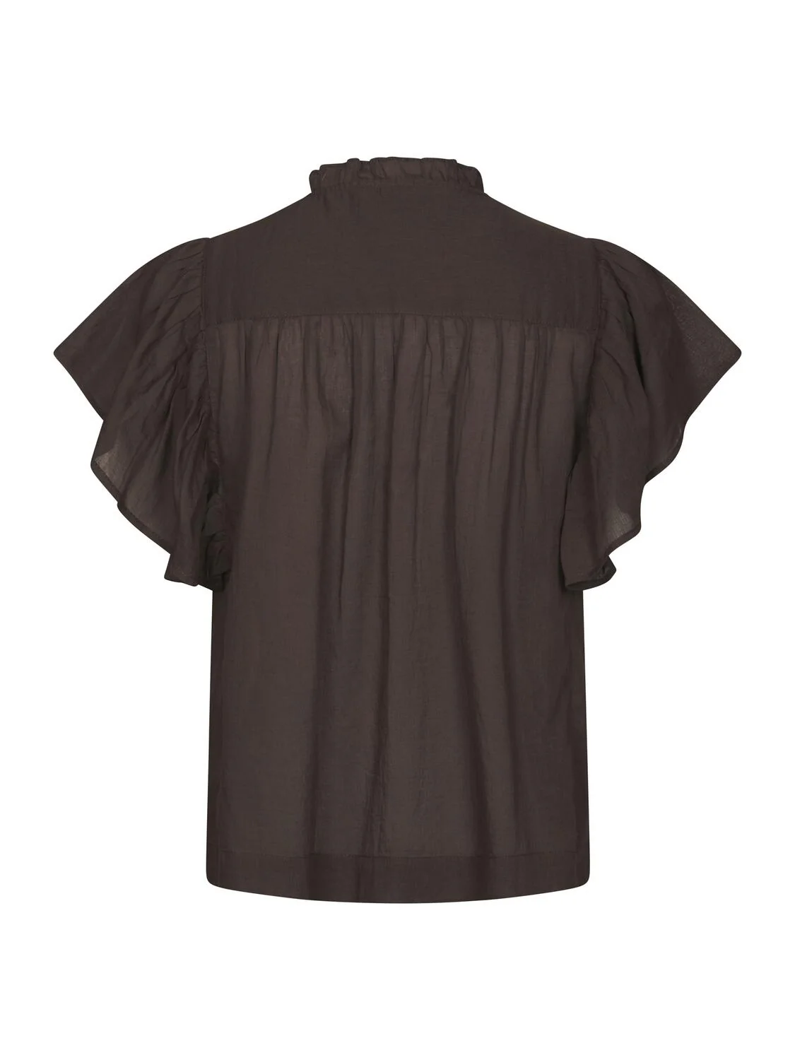 Vinsa S Voile top - mørkebrun - Image 4
