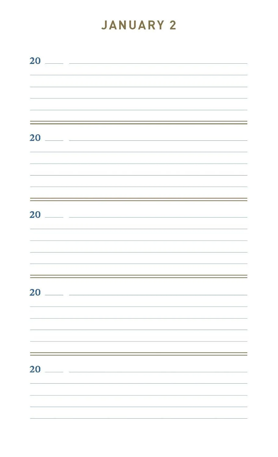 Denim One Line a Day bog - Image 3
