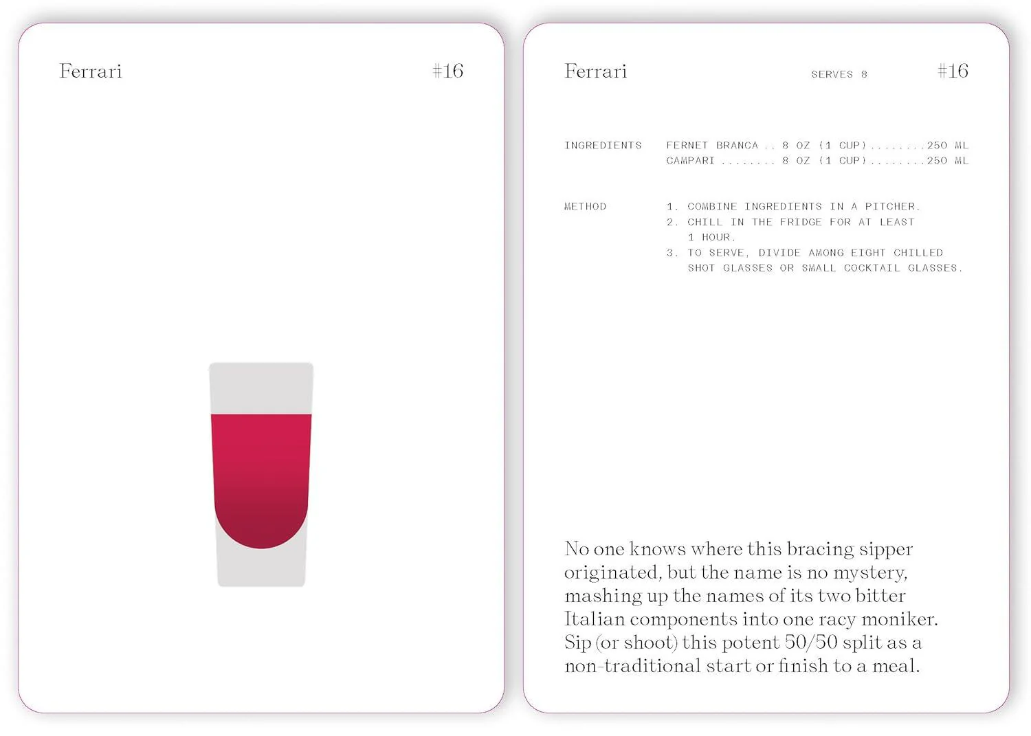 The Cocktail Cabinet: Aperitif opskriftskort - Image 3