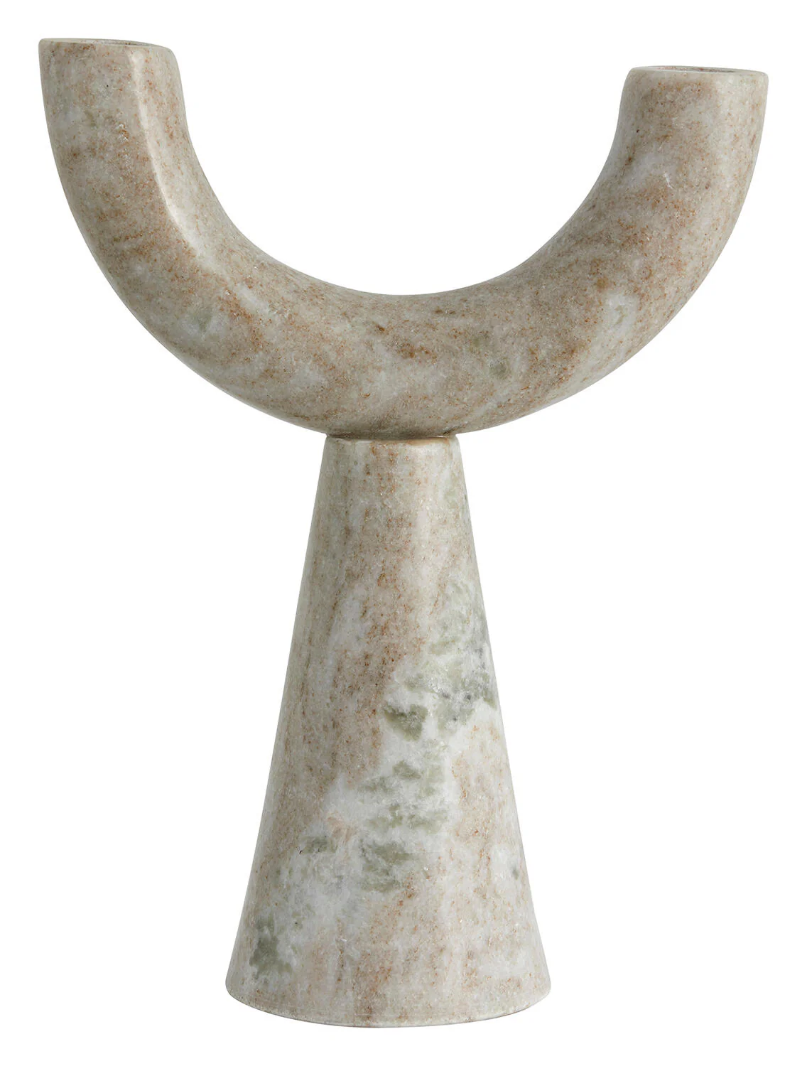 Rif marmor lysestage - brun - Image 2