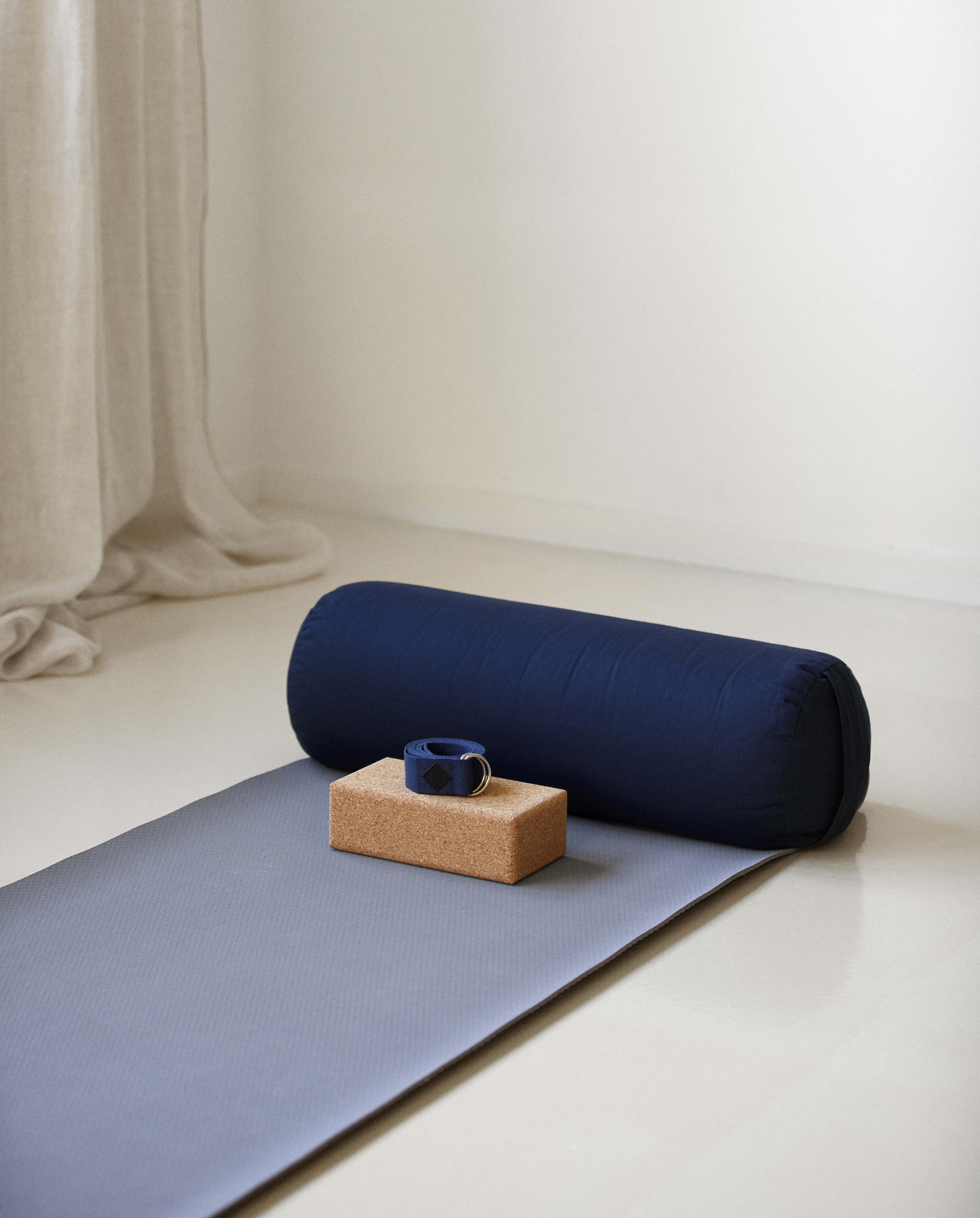 Simple Days yogamåtte i naturgummi, grå - 60x173 cm. - Image 4