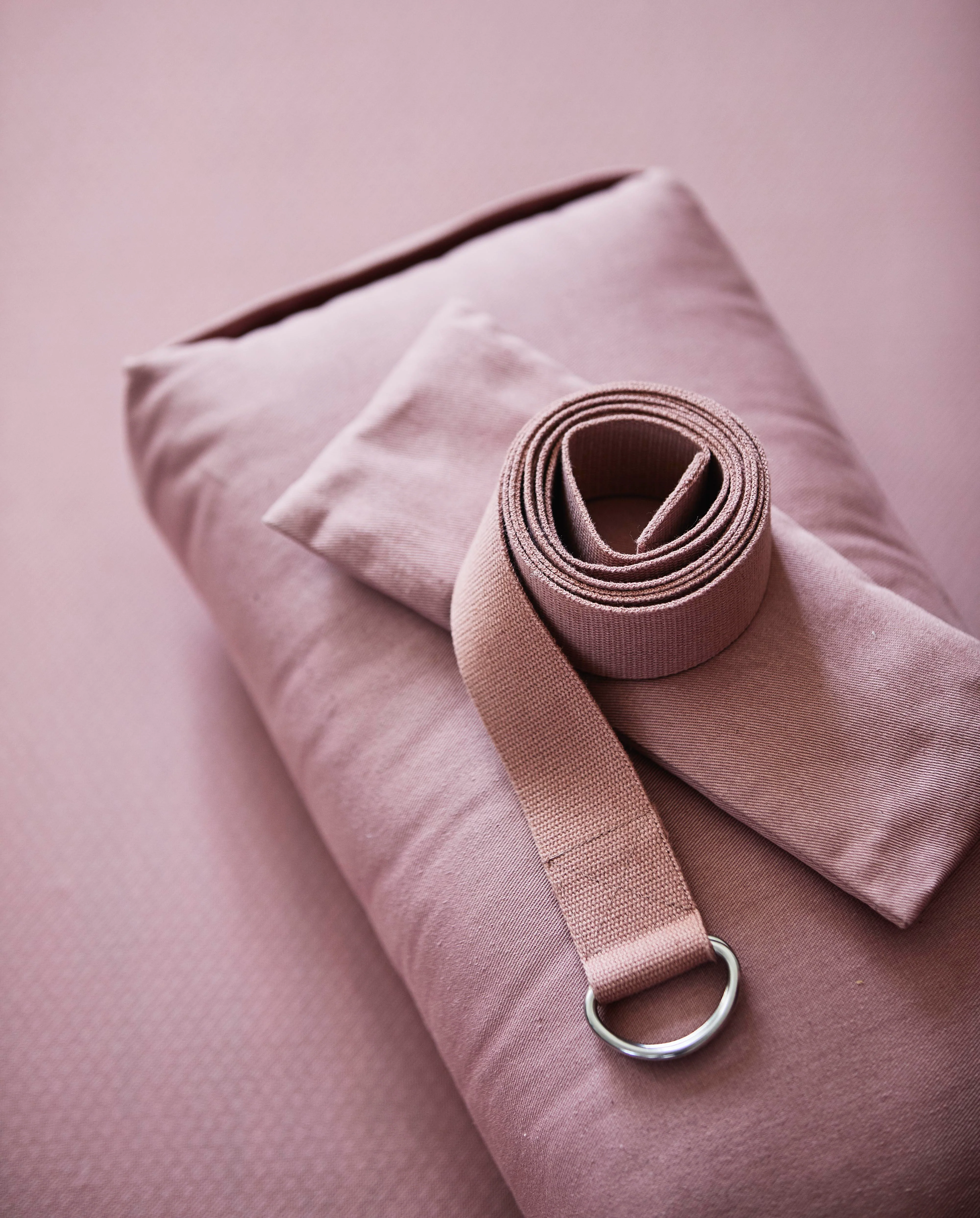 Simple Days yogamåtte i naturgummi, rosa - 60x173 cm. - Image 3