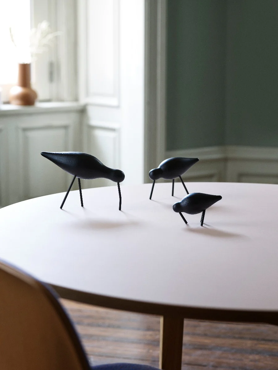 Shorebird, medium  - sort - Image 4