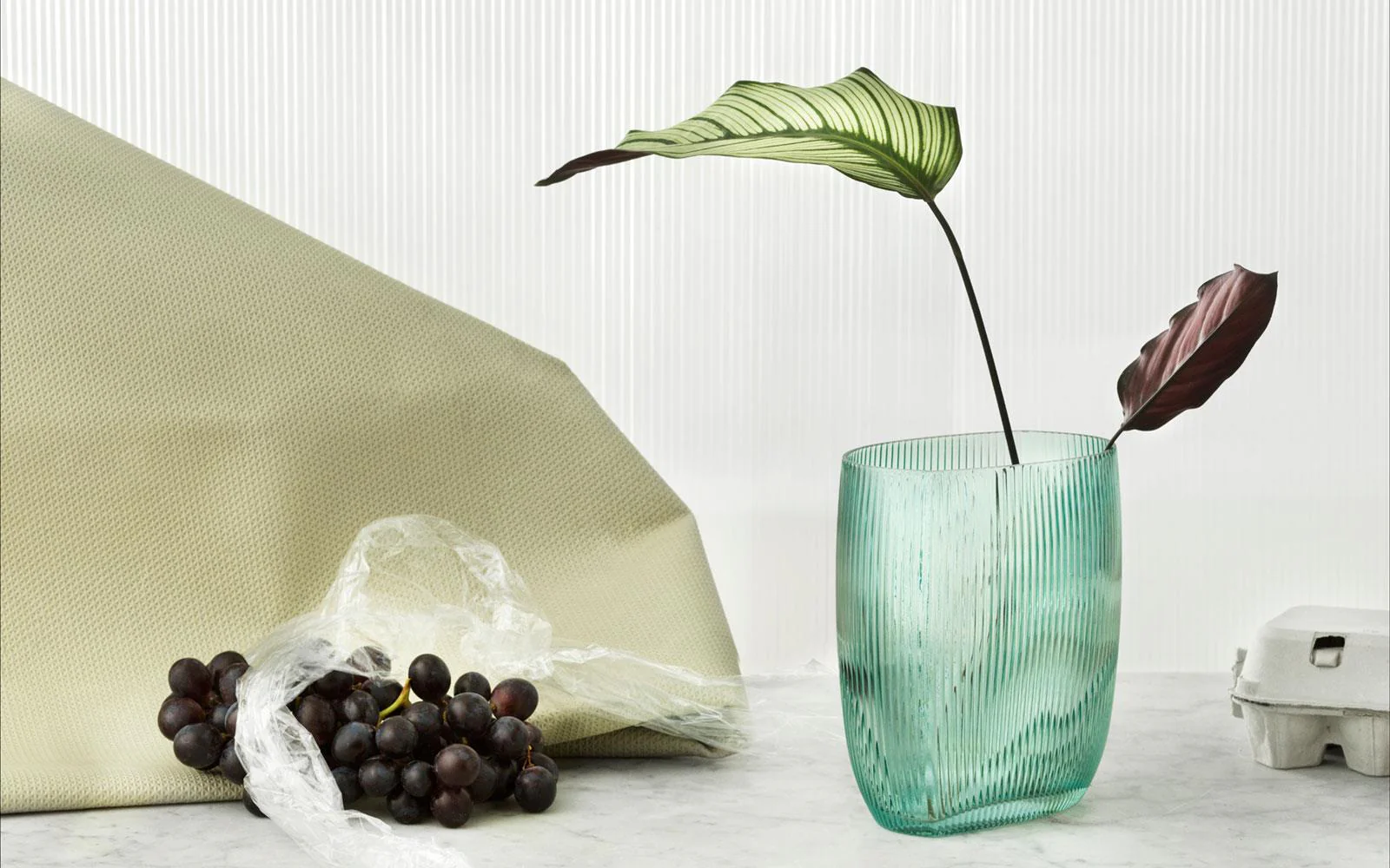 Tide vase, blå - H: 28 cm. - Image 2
