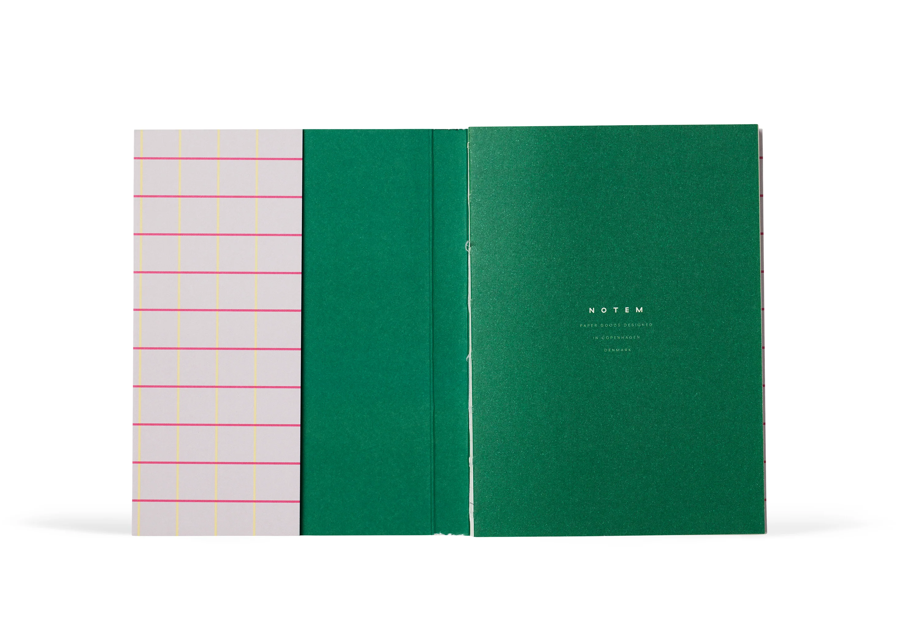 UMA Flat Lay notesbog, small - Lavender Check - Image 3