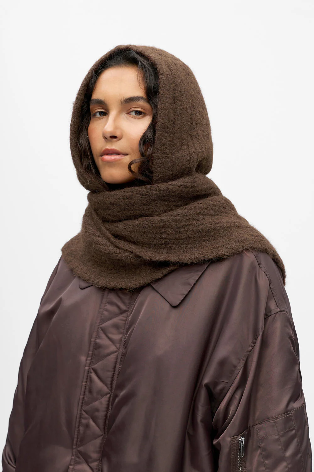 Milu Knit balaclava tørklæde - Java