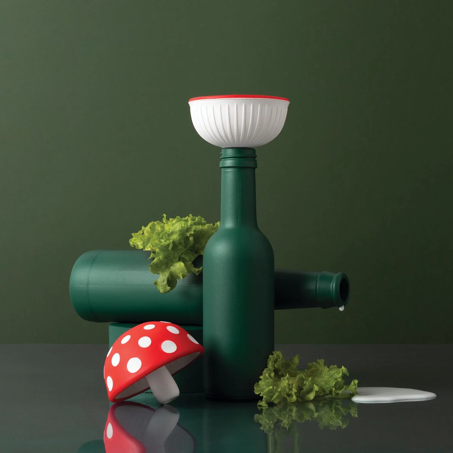 Magic Mushroom tragt - rød - Image 2