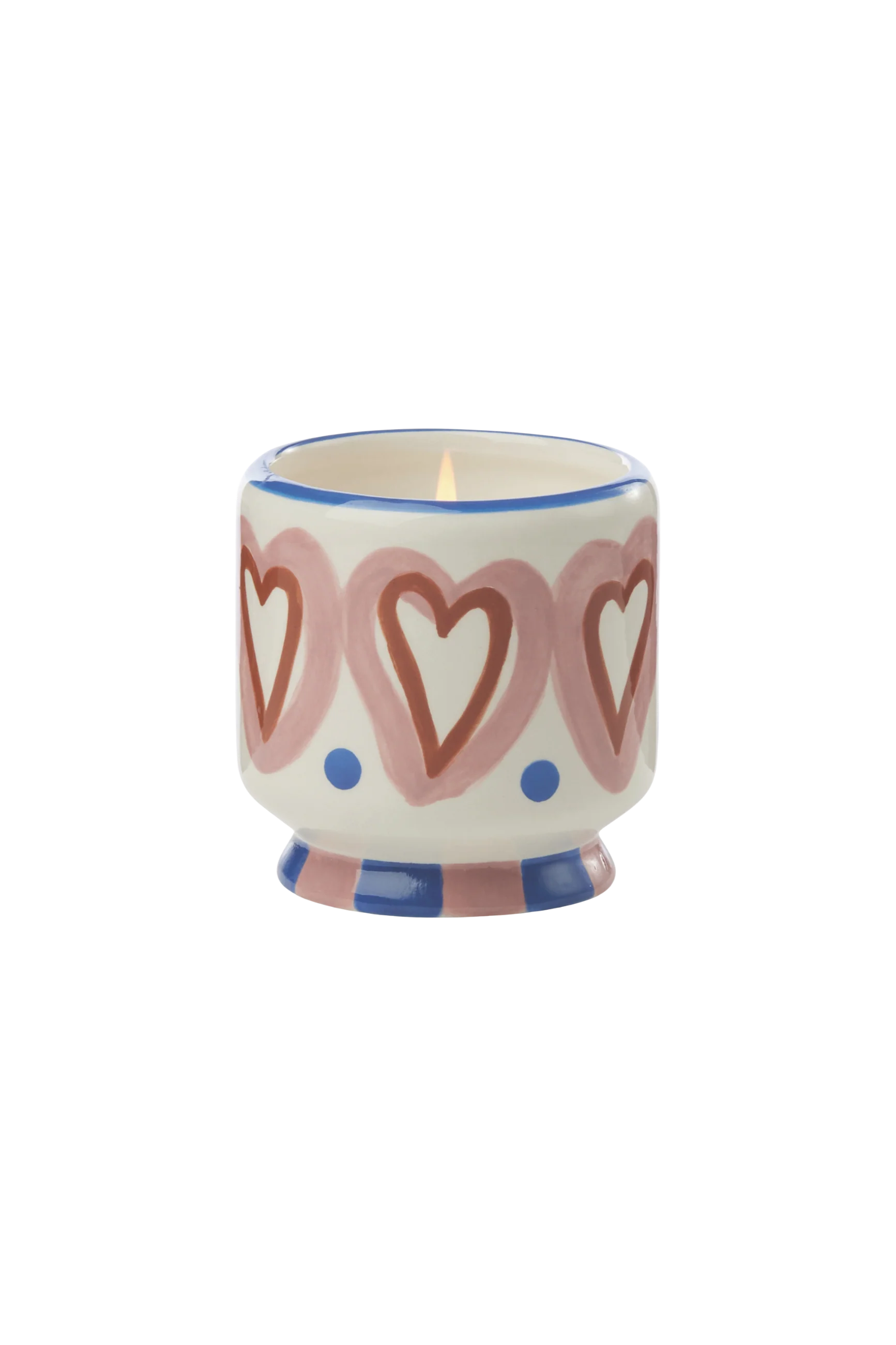 Adopo Hearts keramik duftlys - Rosewood Vanilla