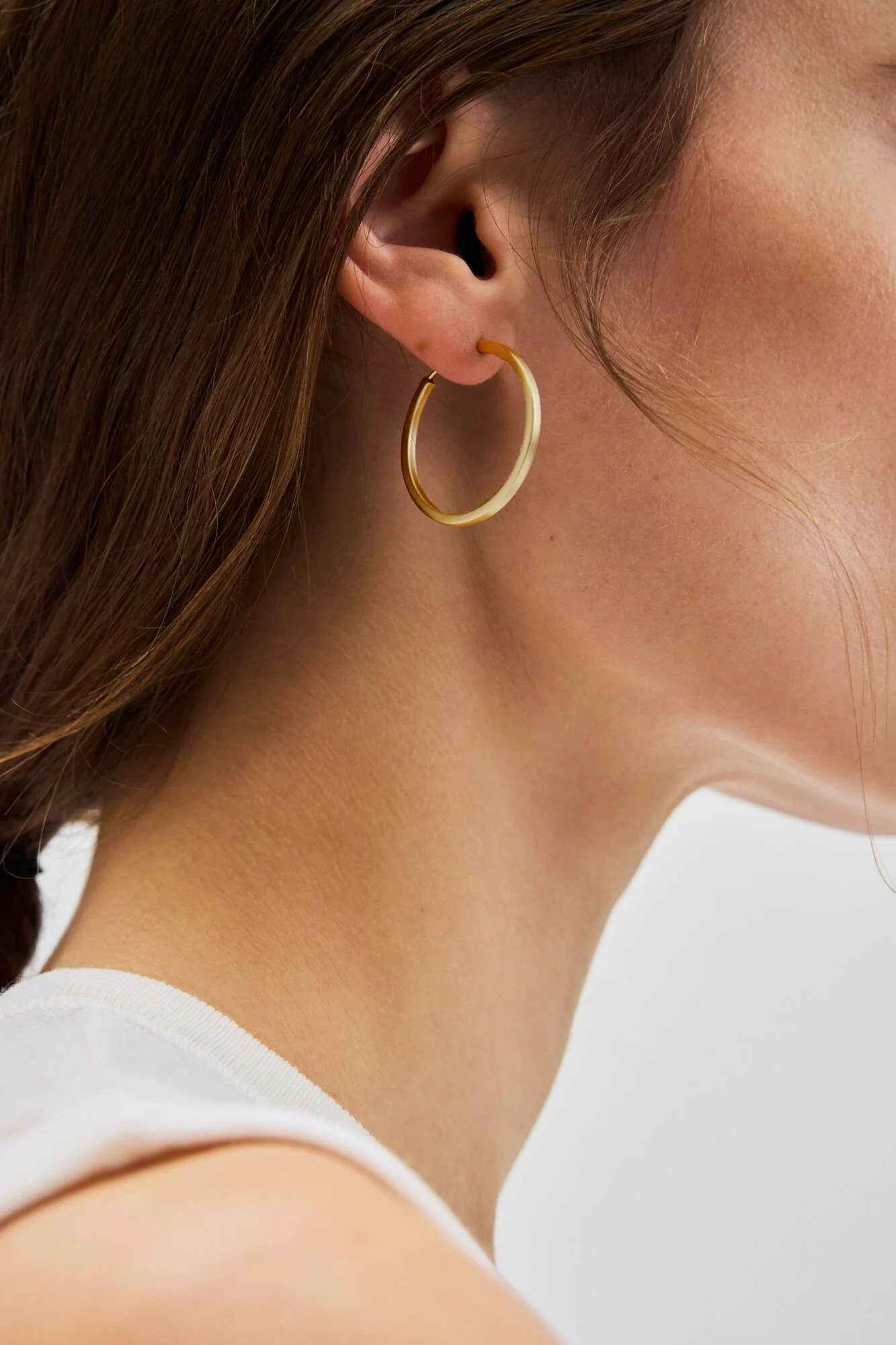 Circle Line hoops, forgyldt - Ø3 cm - Image 2