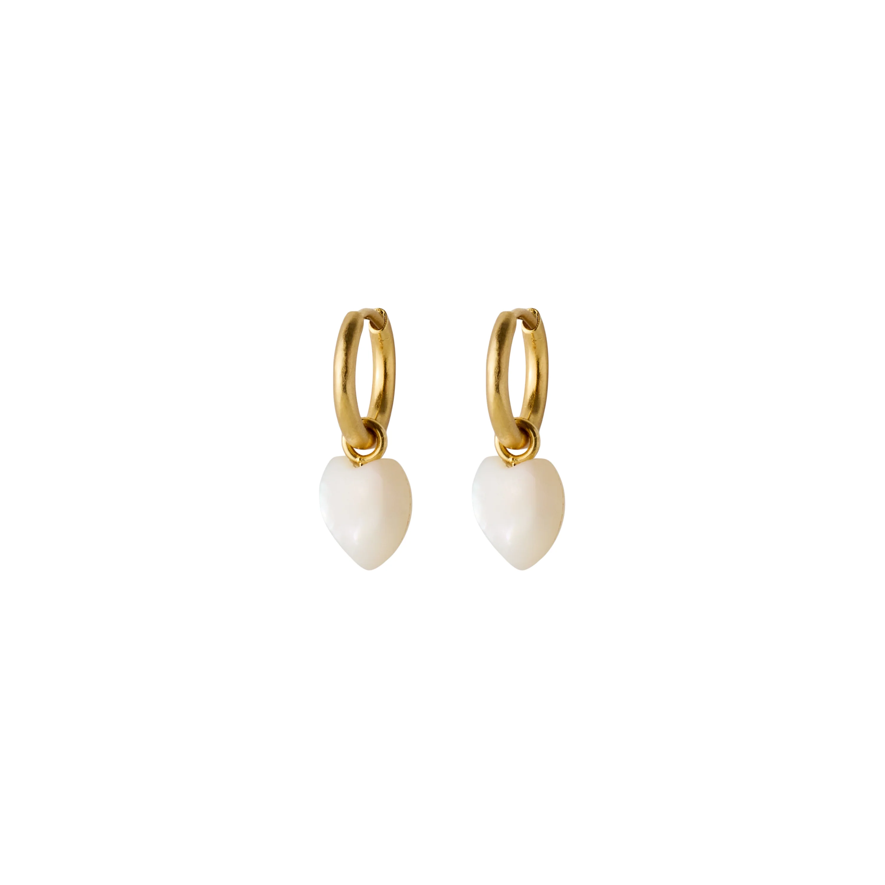Ocean Heart hoops - forgyldt