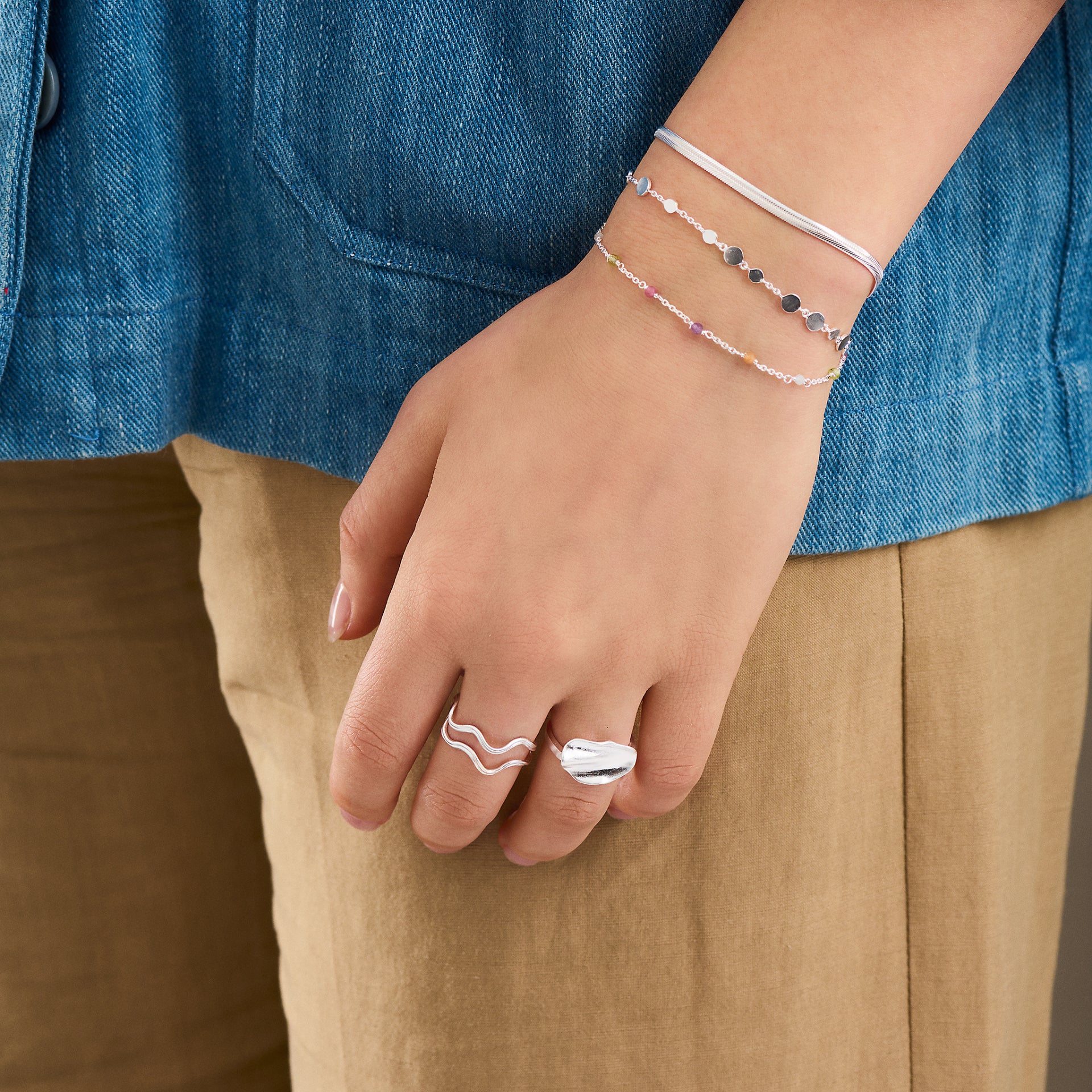 Rainbow armbånd - forgyldt - Image 2