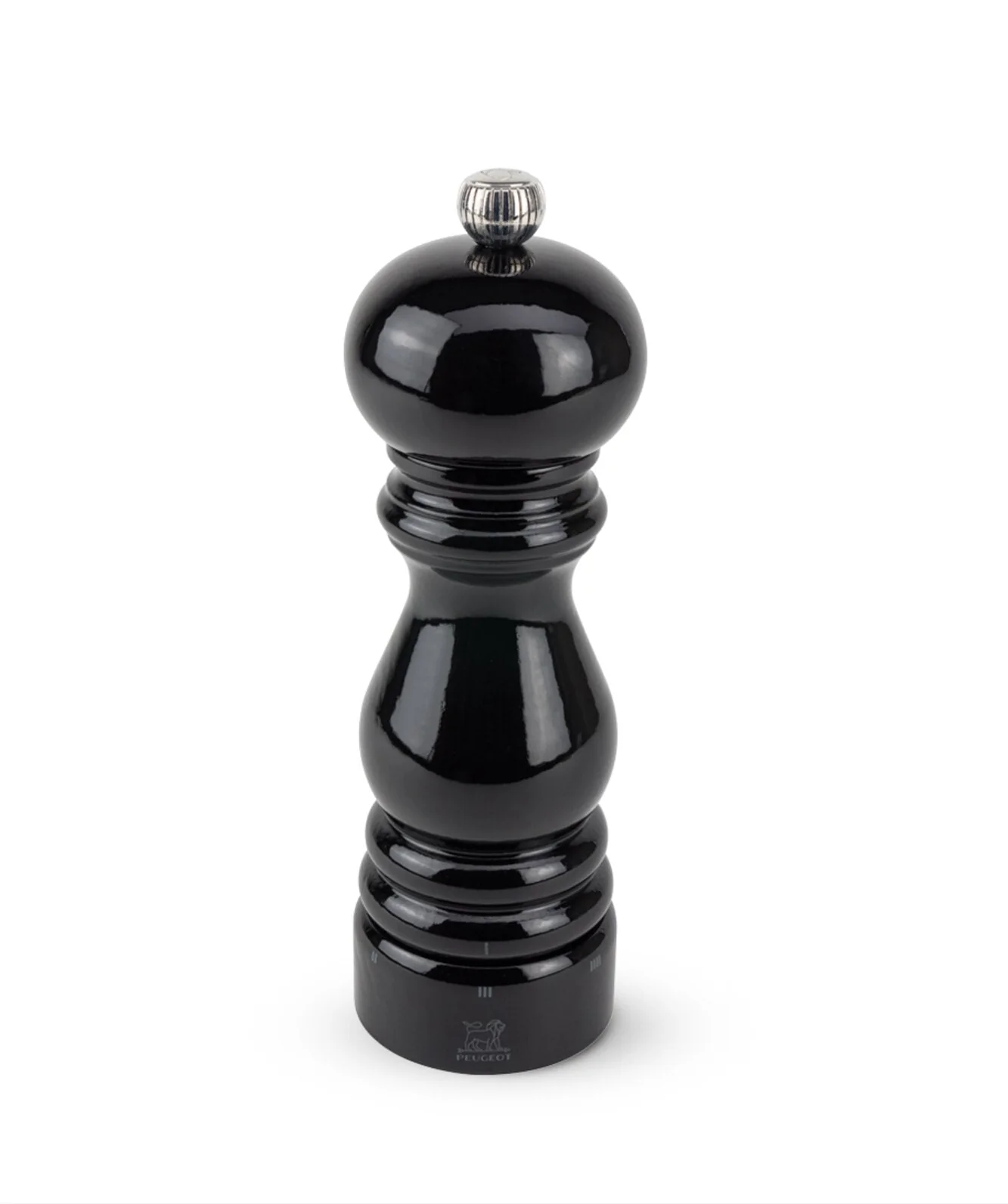 Paris US peberkværn, sort lak - 18 cm.