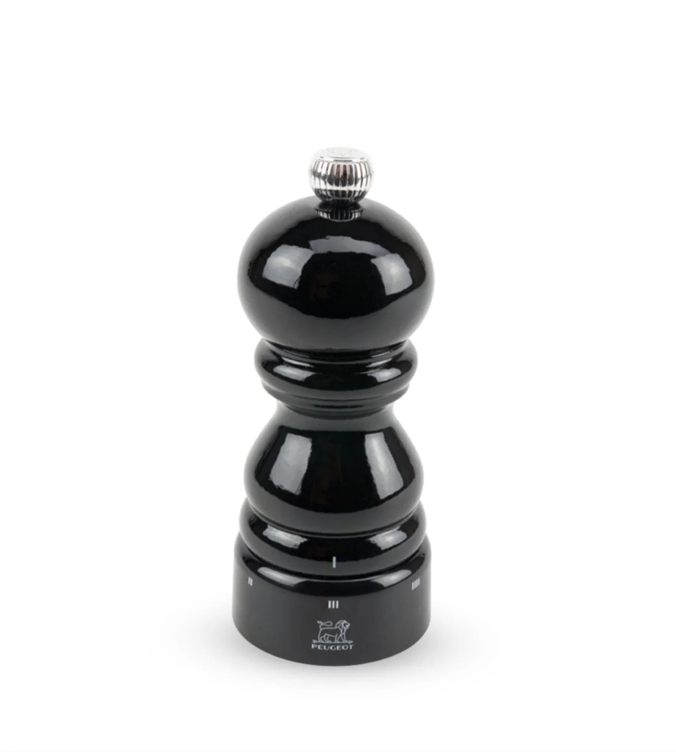 Paris US saltkværn, sort lak - 12 cm.