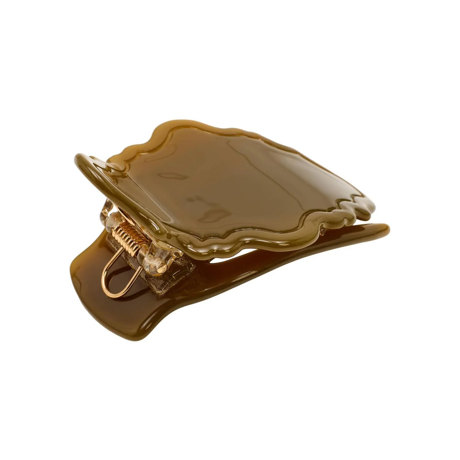 Jasmin Flat hårklemme - Dark Olive - Image 2