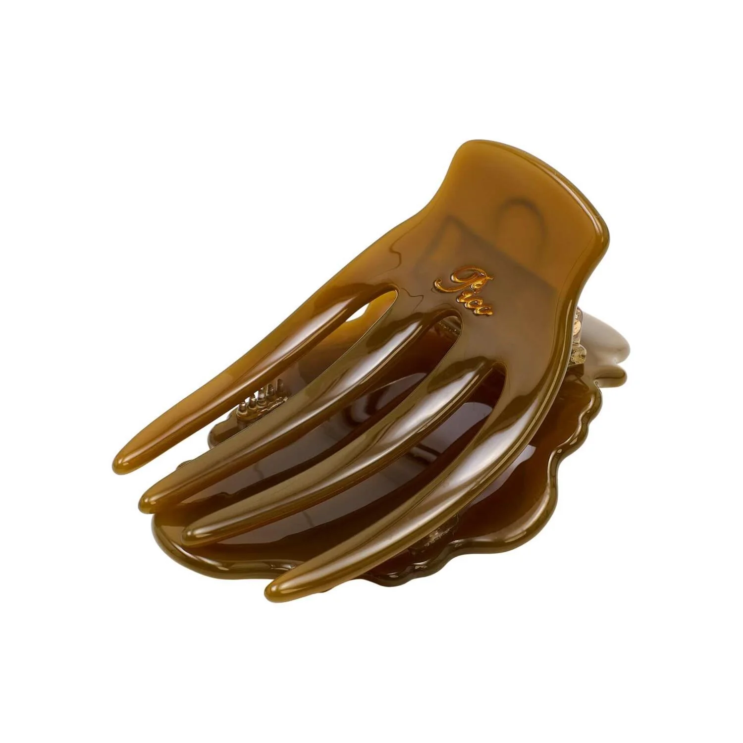 Jasmin Flat hårklemme - Dark Olive - Image 3