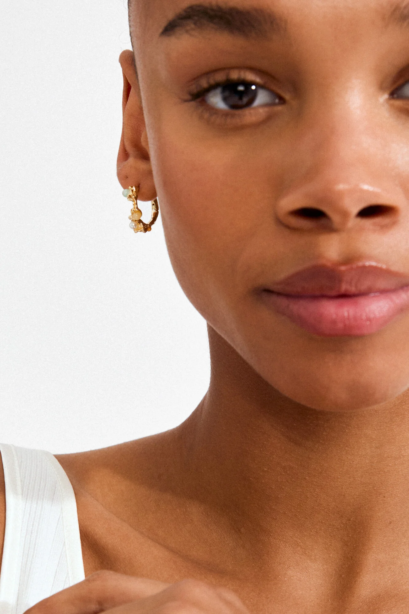 Iris hoops - forgyldt - Image 3