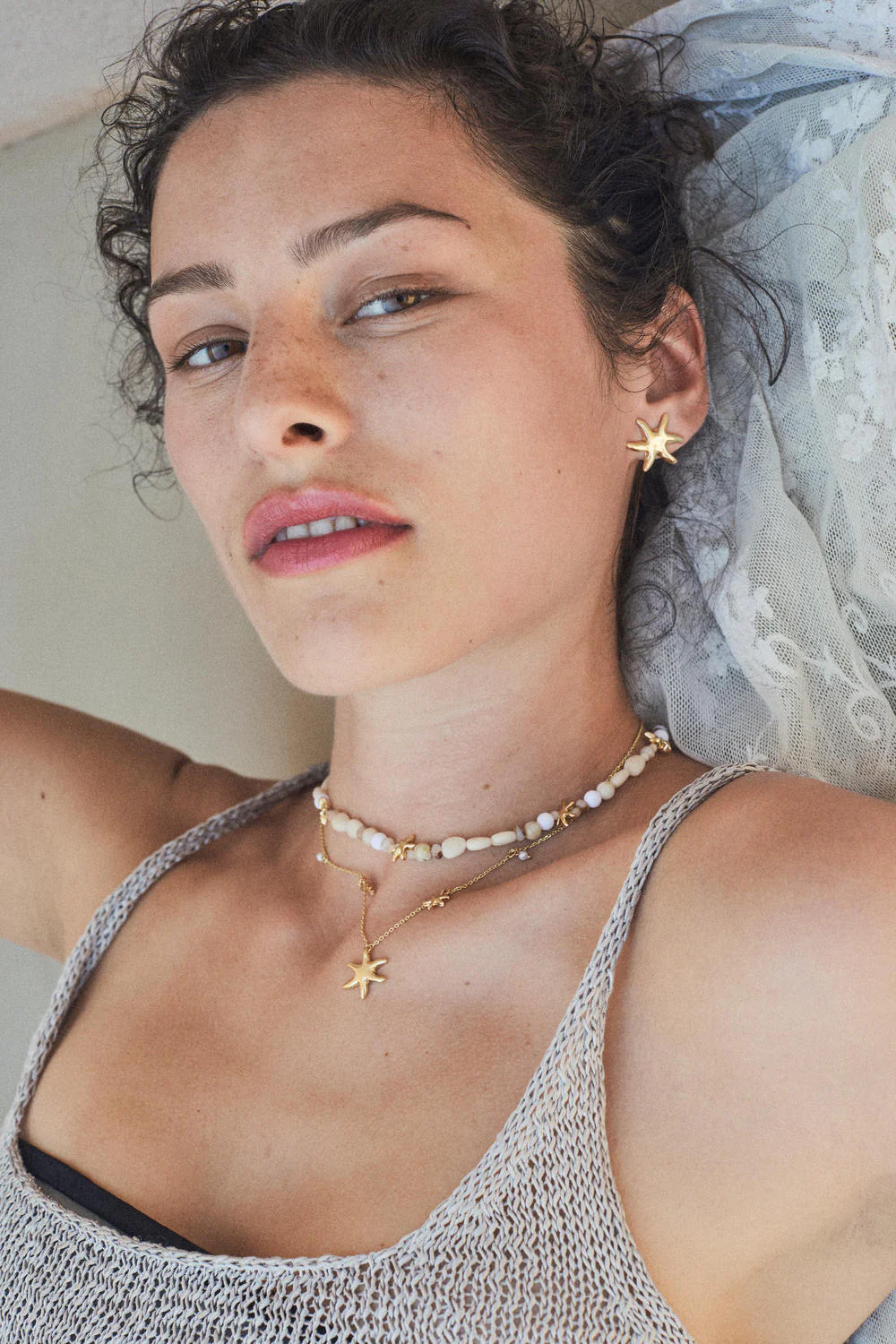 Prism halskæde - forgyldt - Image 6