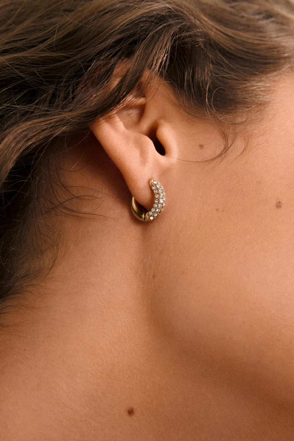 Tatum hoops, small - forgyldt - Image 3