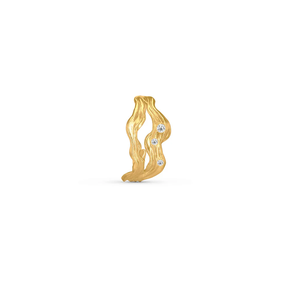 Cassiopeia Hoop ørering - forgyldt
