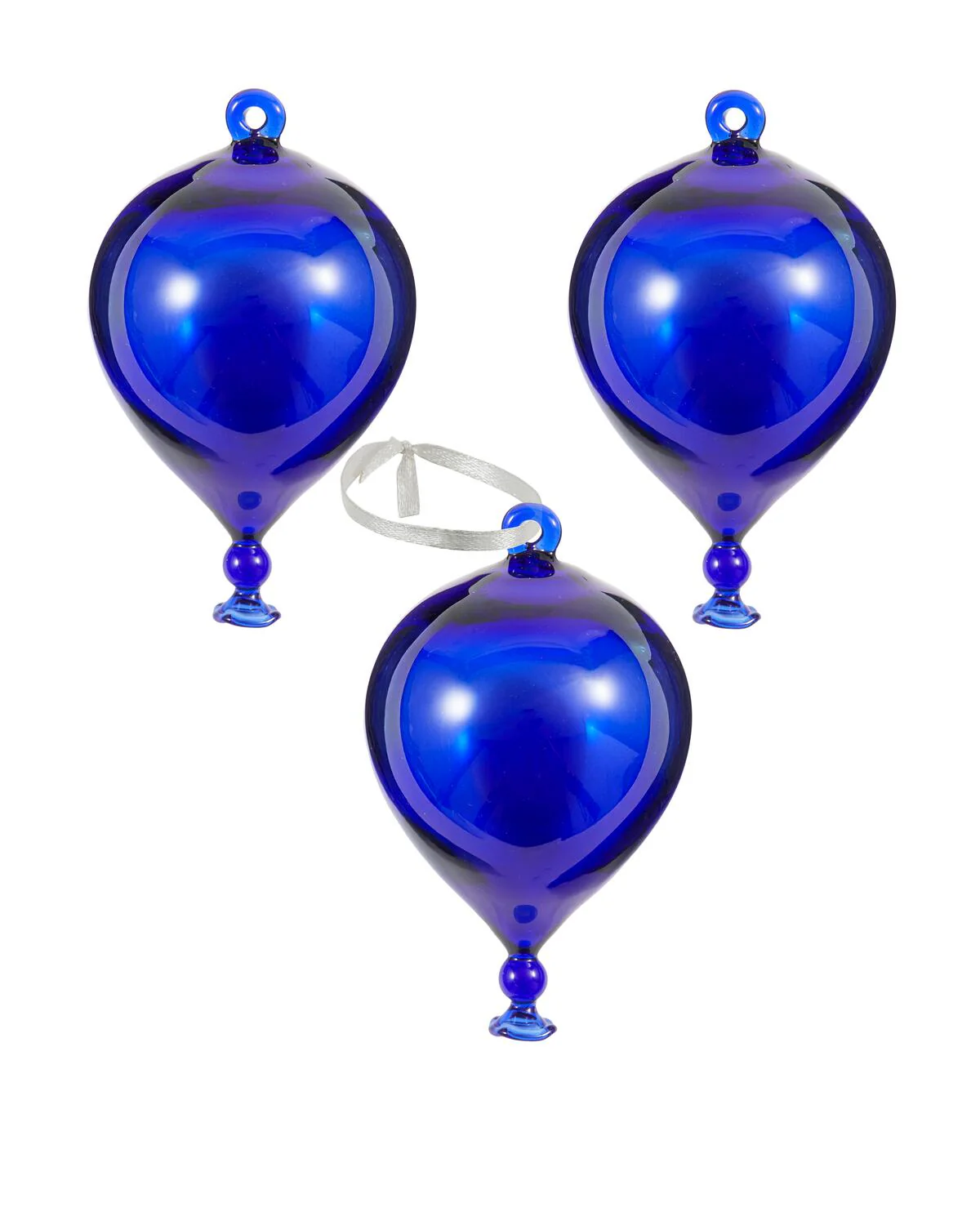 Balloon juleophæng, 3 stk. - Blå