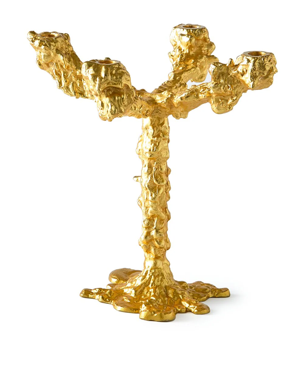 Drip lysestage, guld - 4-arme - Image 3