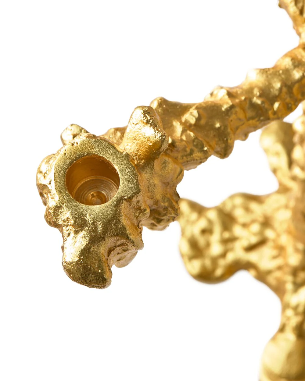 Drip lysestage, guld - 4-arme - Image 5