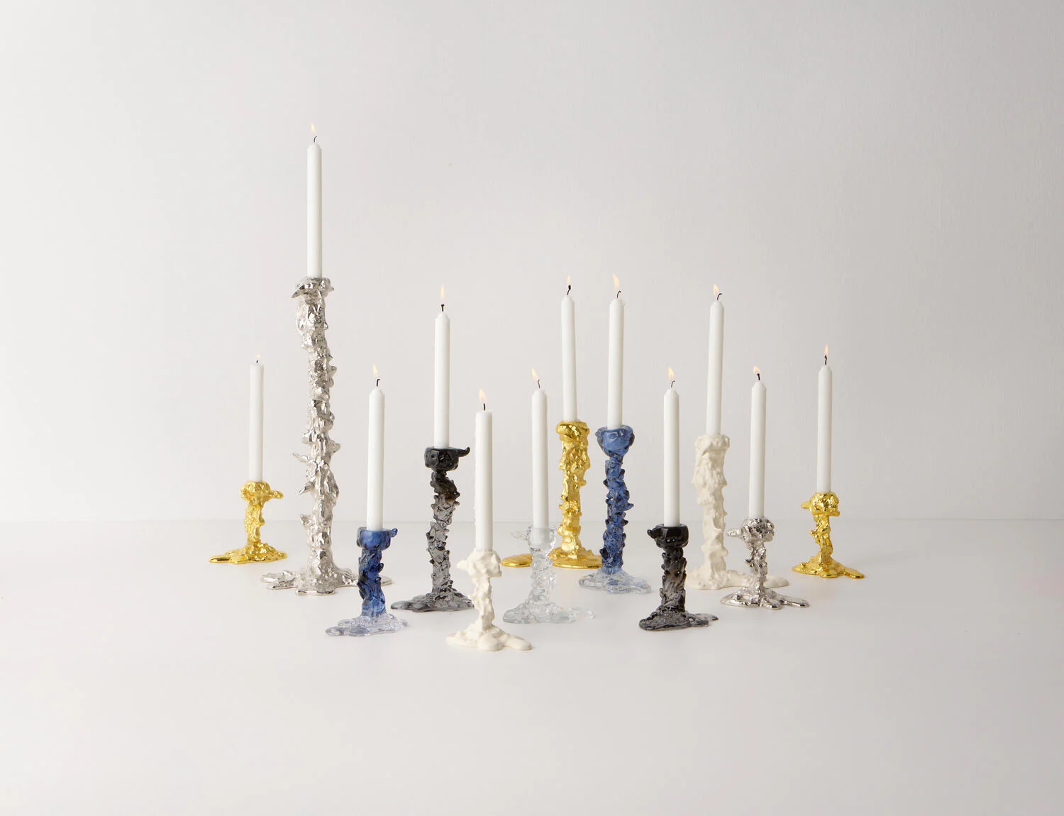 Drip lysestage, L - glas - Image 4