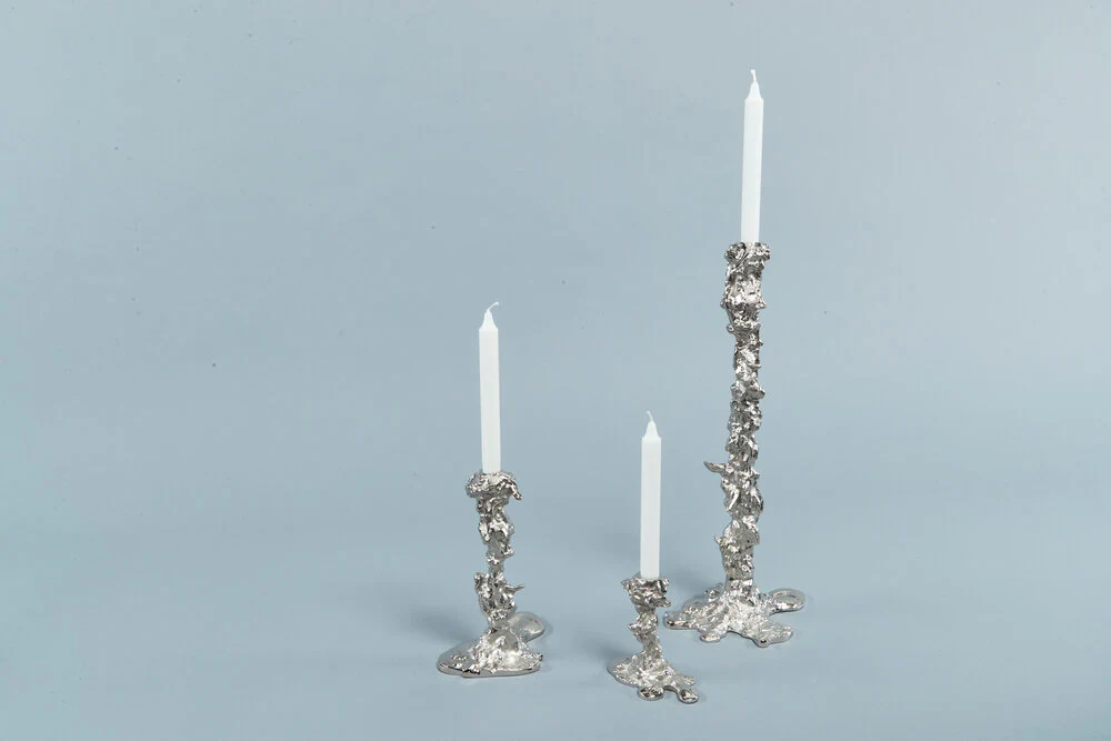Drip lysestage, S - sølvfarvet - Image 7