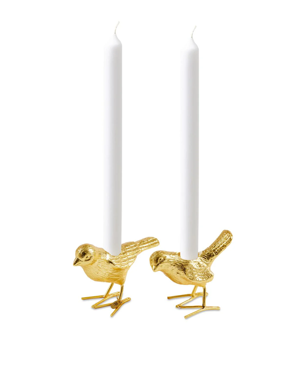 Flock of birds lysestager, 2 stk. - guld