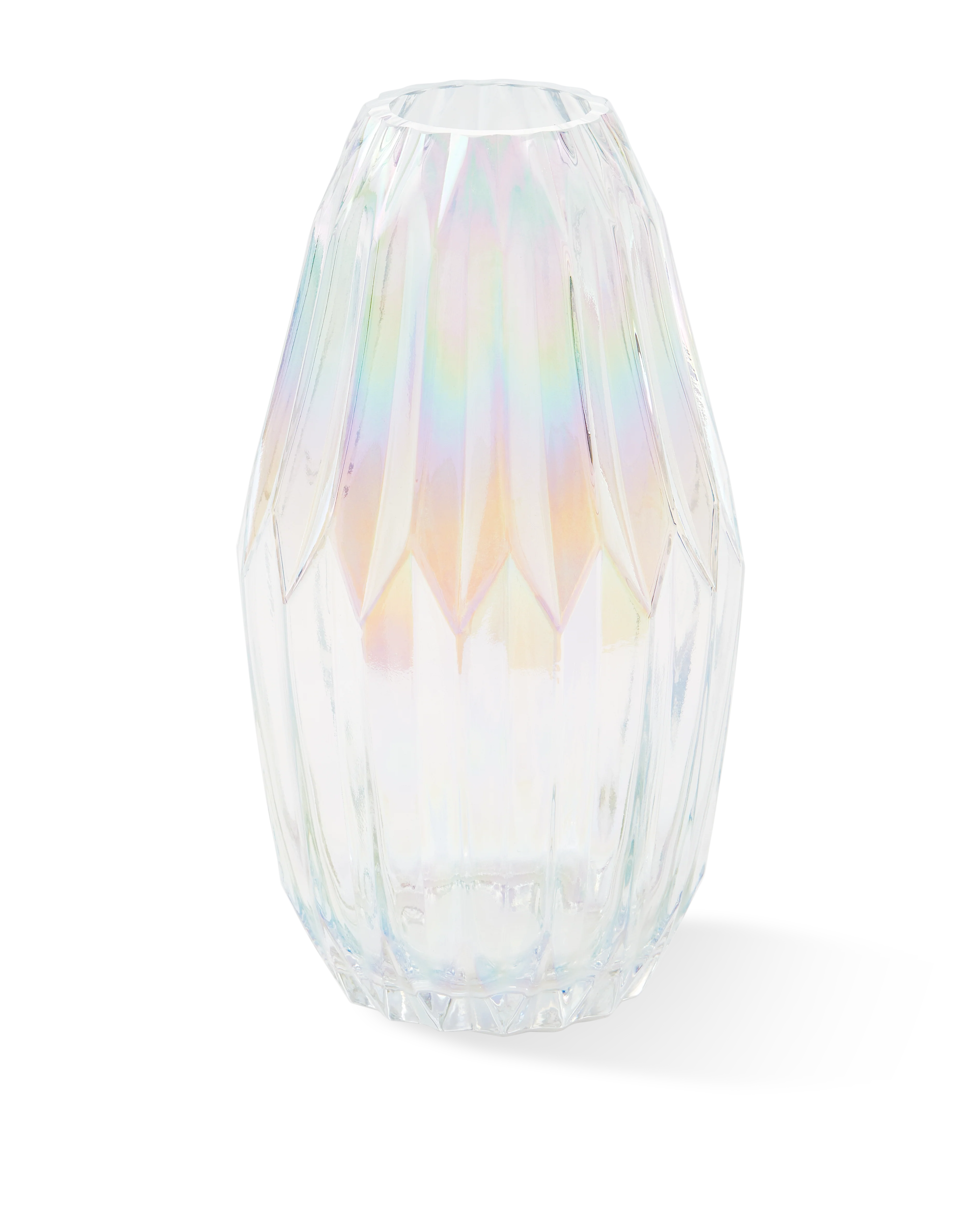 Glass Folds vase, M - multi