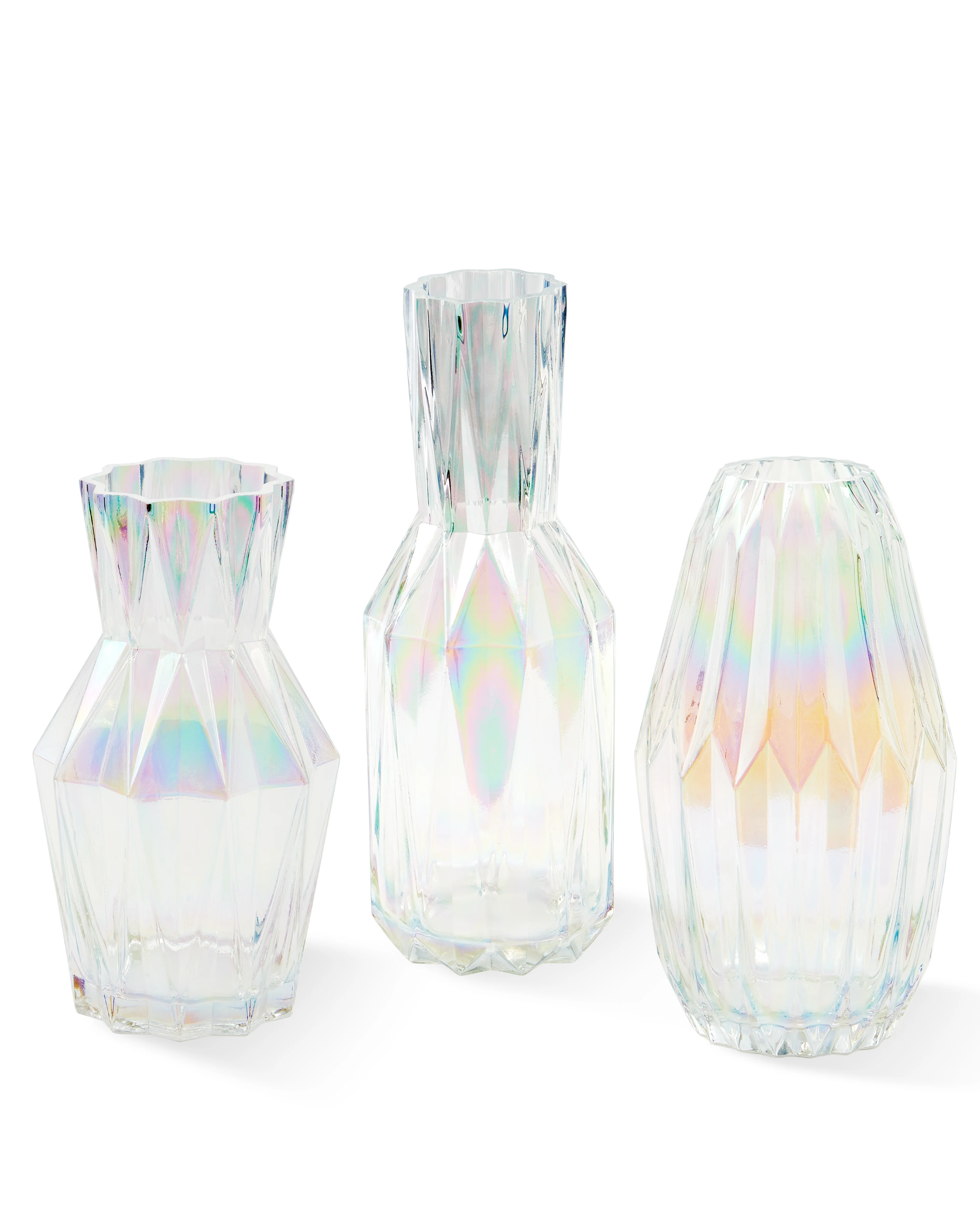 Glass Folds vase, M - multi - Image 3