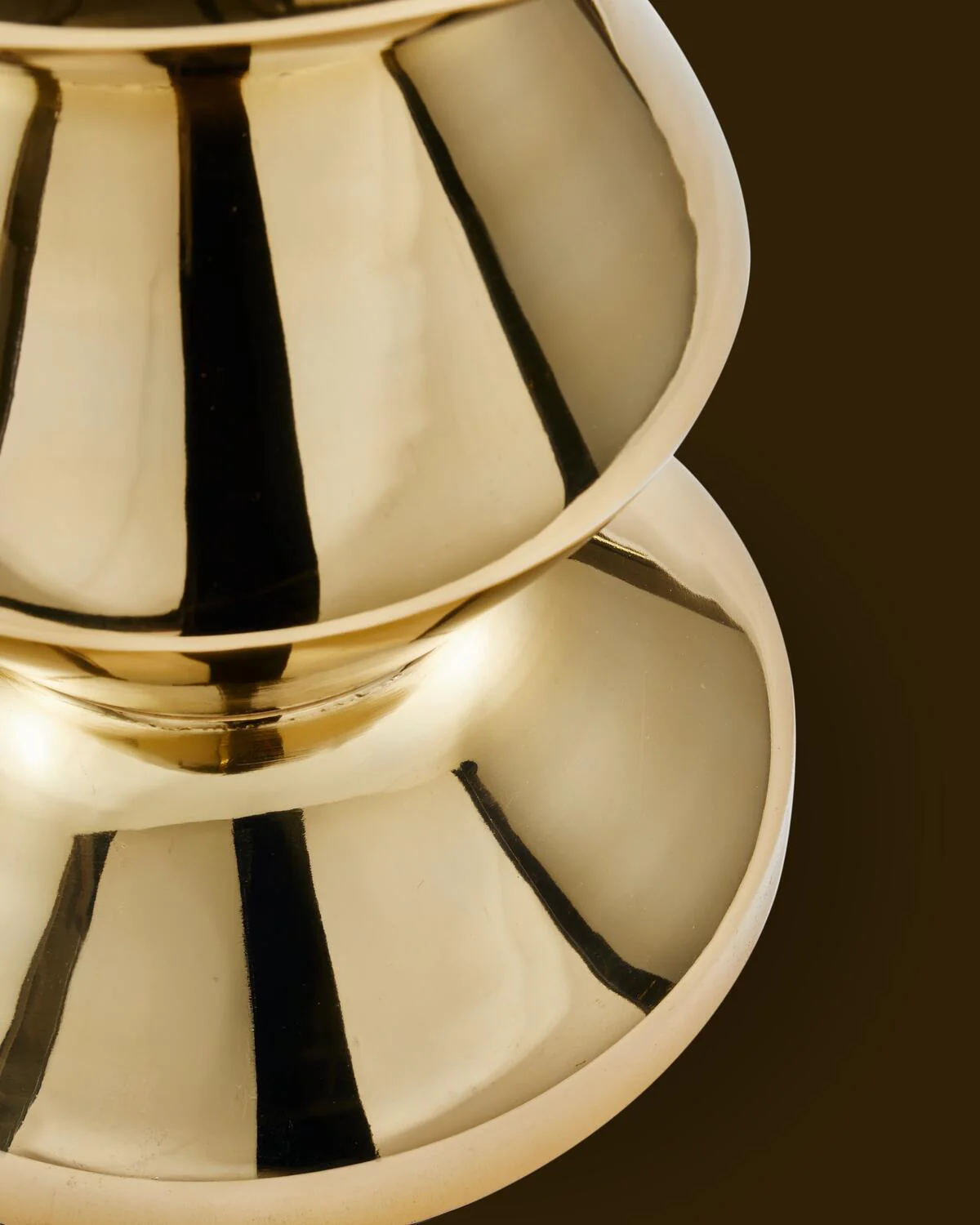 Zig Zag metal skammel - Guld - Image 5
